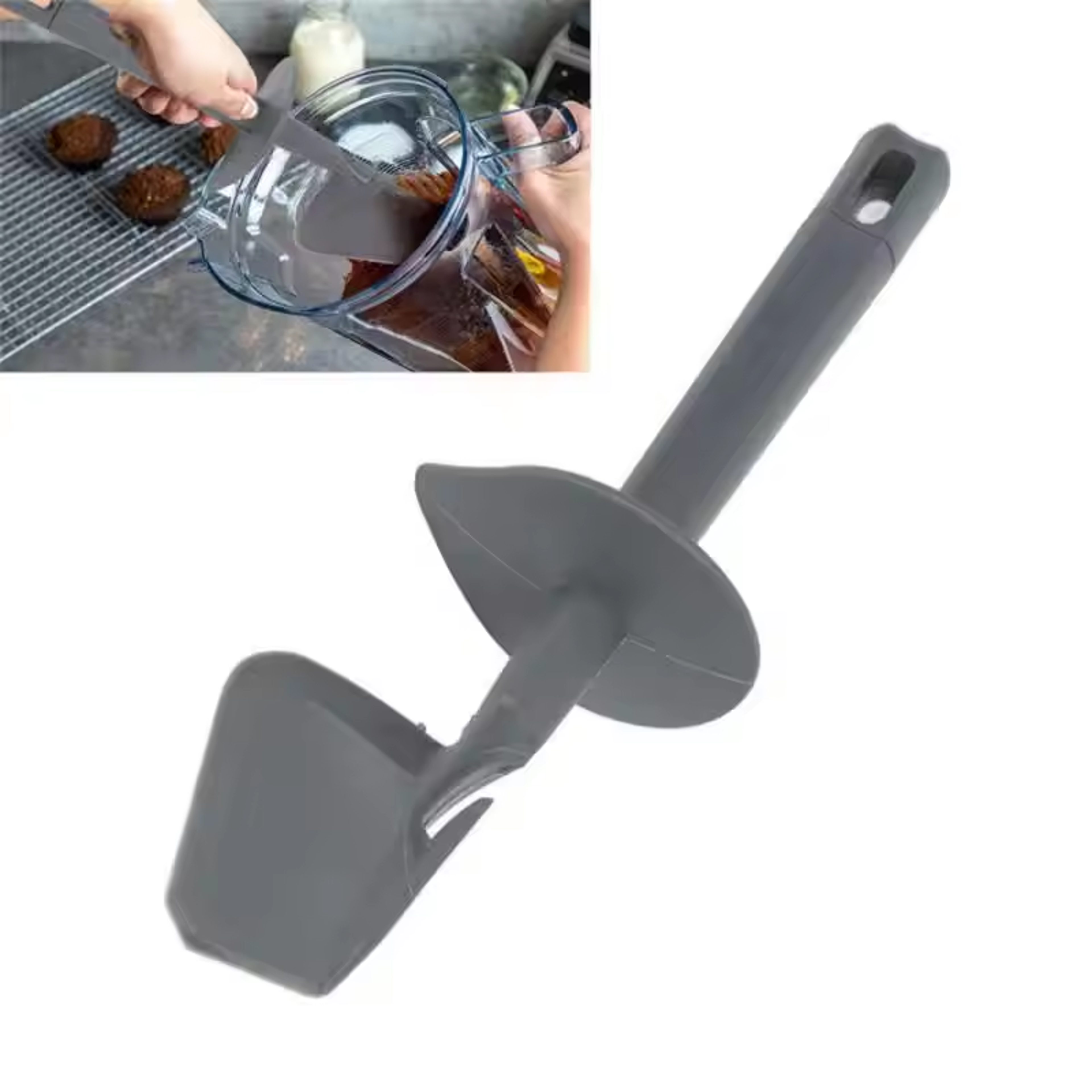 Dough Scraper Spatula for Thermomix, Universal Food Processor Blender Scraper, Replacement Parts for Food Collection – view 1