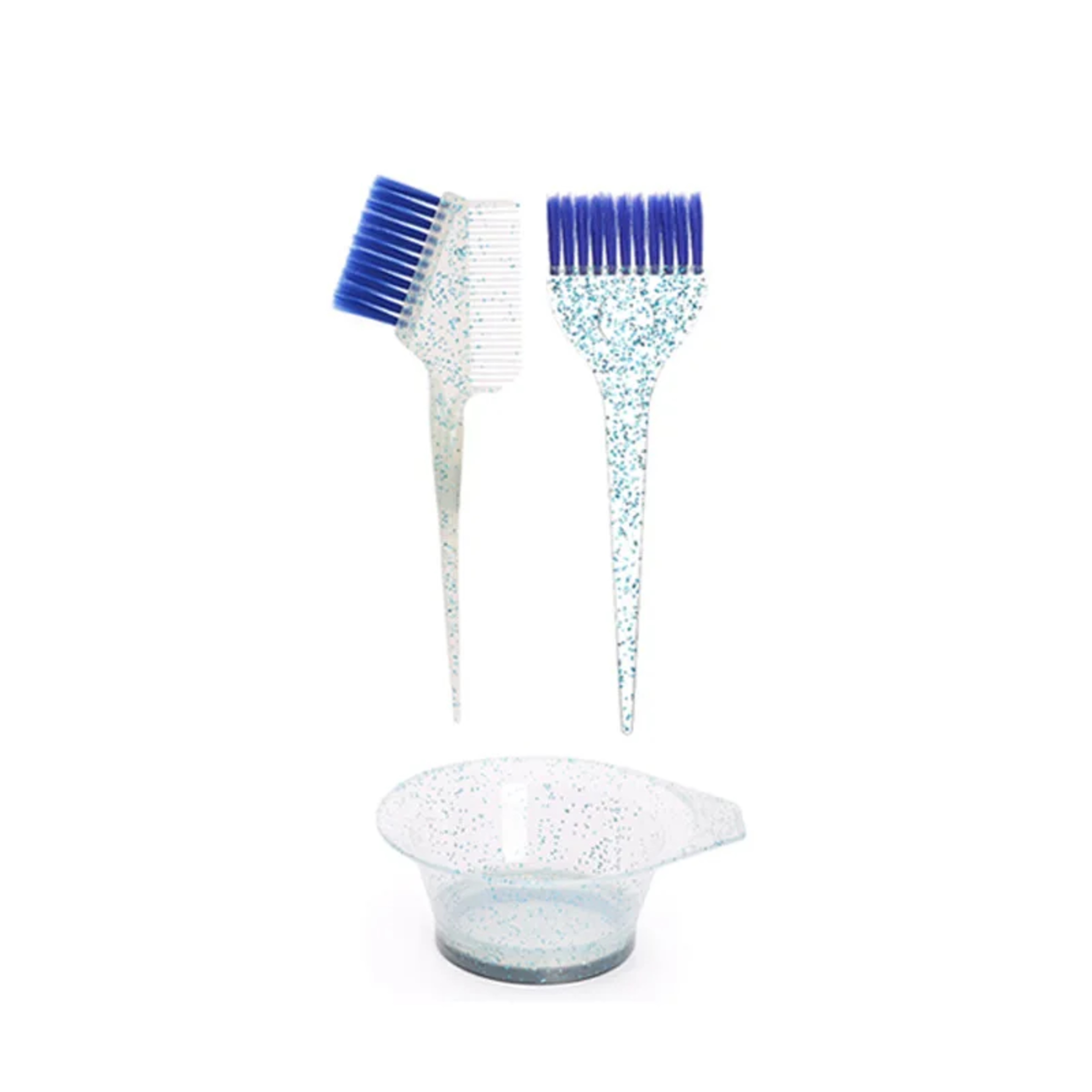 Coloring Hair Dye Brushes, Plastic Easy Clean Mixing Bowl, Home Salon Barber Tinting Brush Hairdressing DIY Haircut – view 3