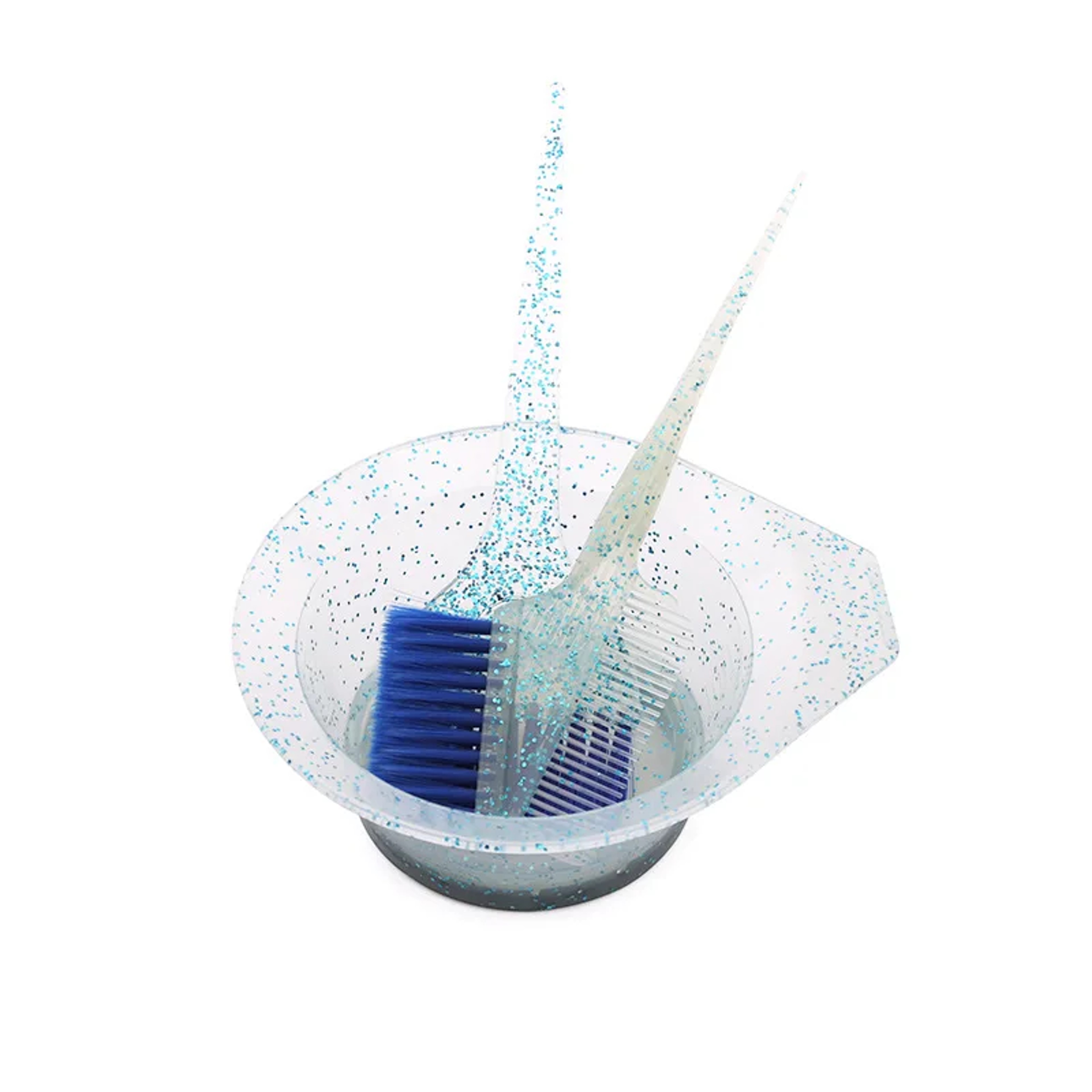 Coloring Hair Dye Brushes, Plastic Easy Clean Mixing Bowl, Home Salon Barber Tinting Brush Hairdressing DIY Haircut – view 9