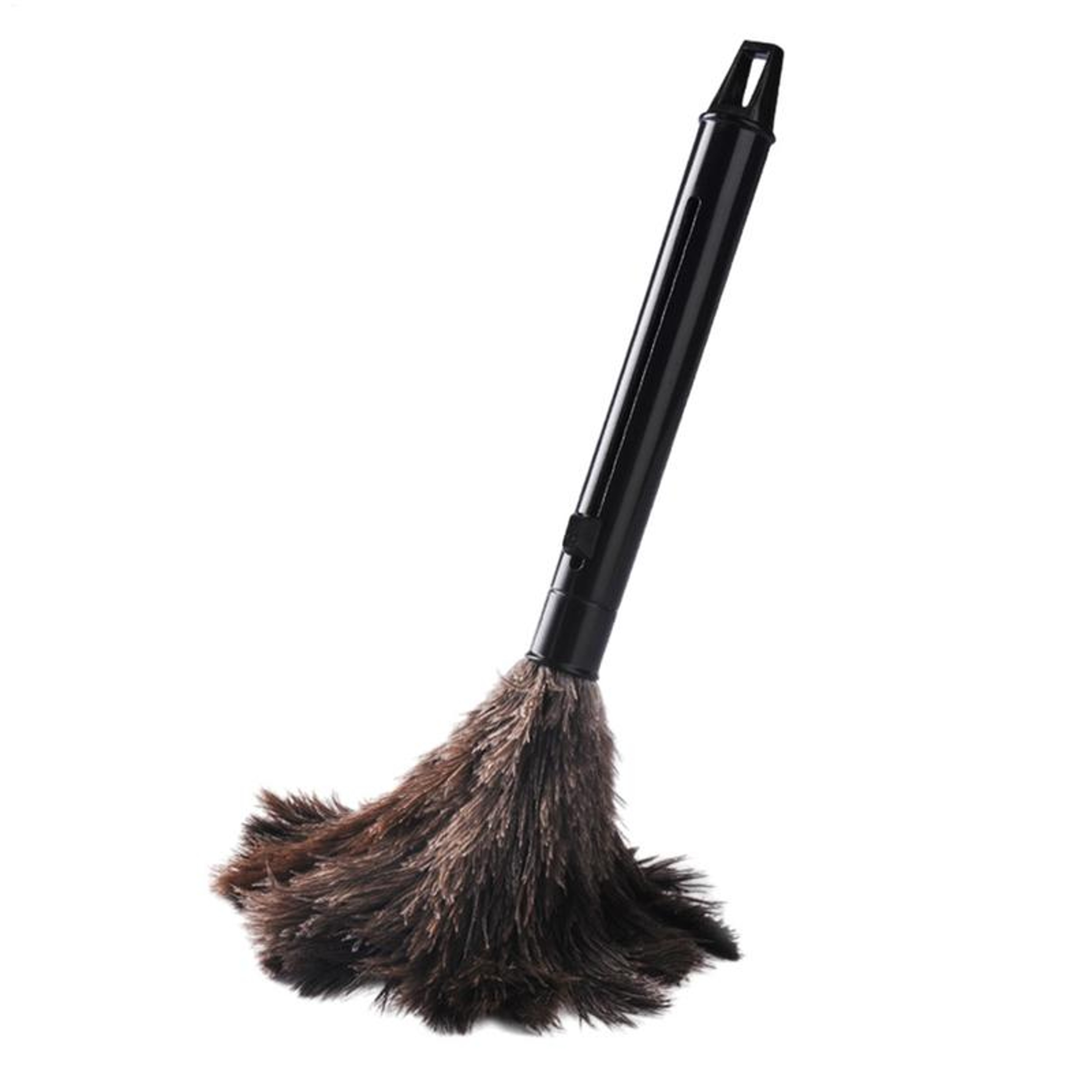 Feathers Duster Plastic Handle Duster Antistatic Dust Removal Ostrich Duster FeatherFur Brush 0