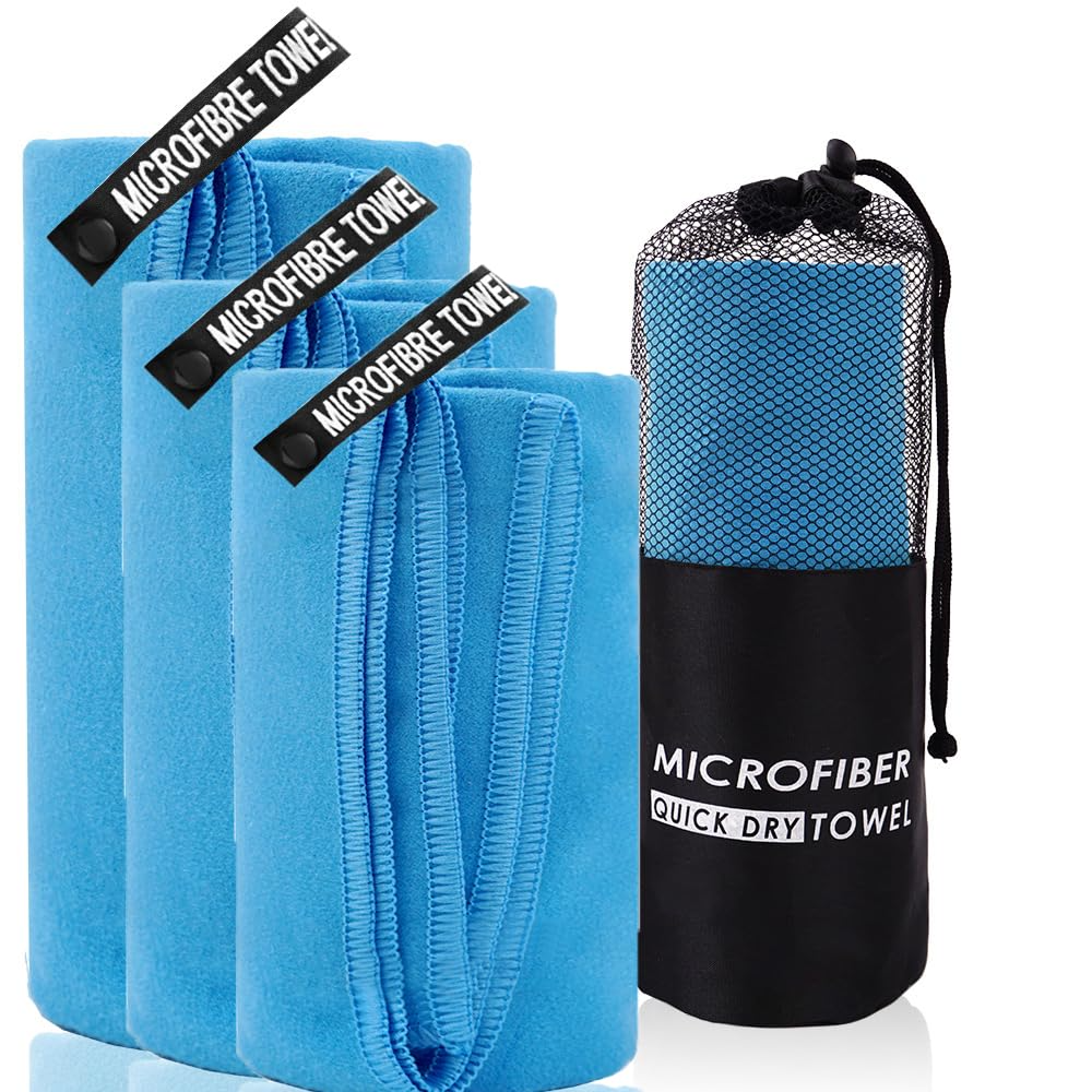 Absorbent Microfiber Bath Towel, Quick-Drying, Strong Absorbent Microfiber – view 1