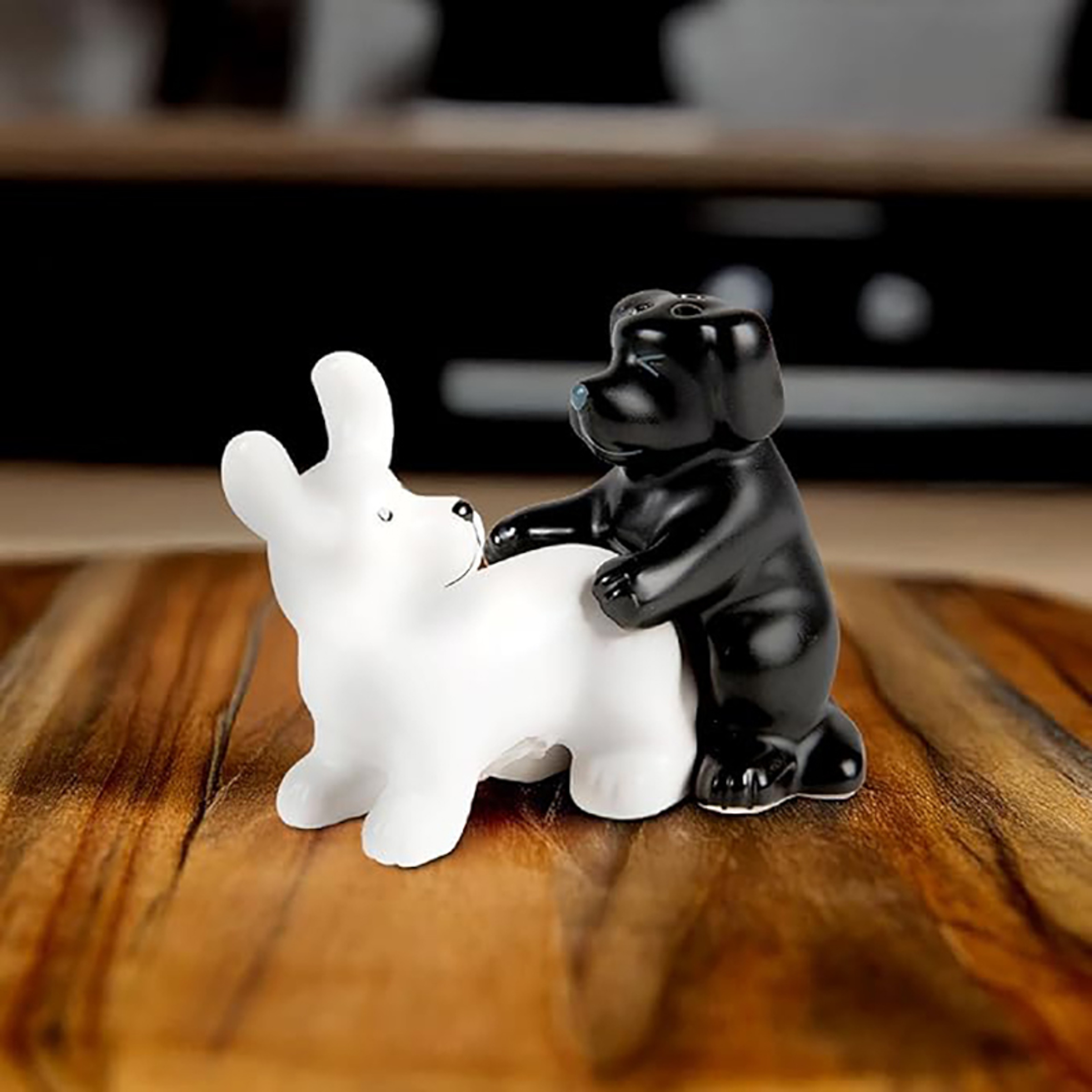 Funny Novelty Ceramic Dog Salt And Pepper Shaker Set Kitchen Humor Gift For Dog Lovers 3