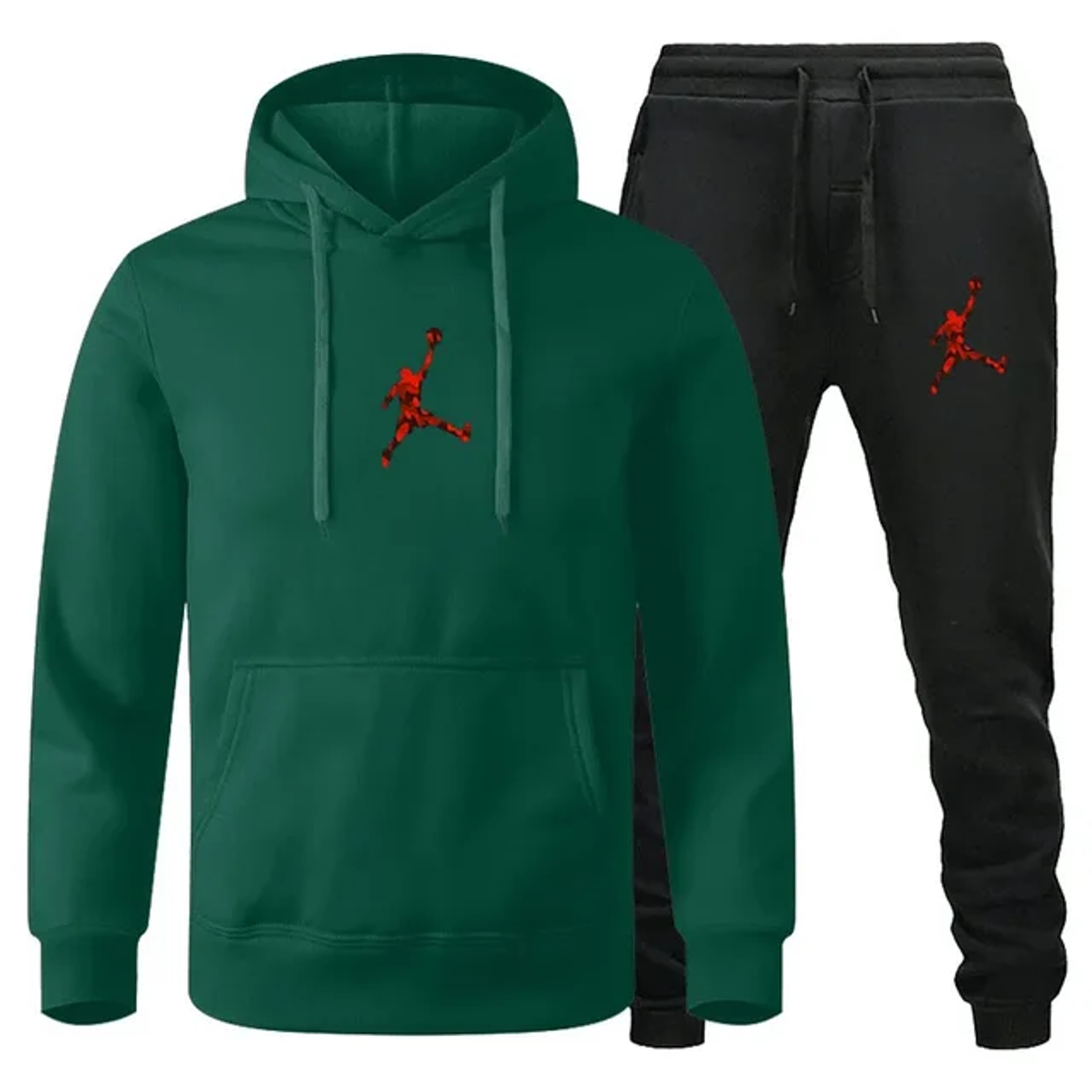 Jogging Fitness Sportswear Set Long For Men Sleeve Sweatshirt  Casual Pants 2Piece Set 0
