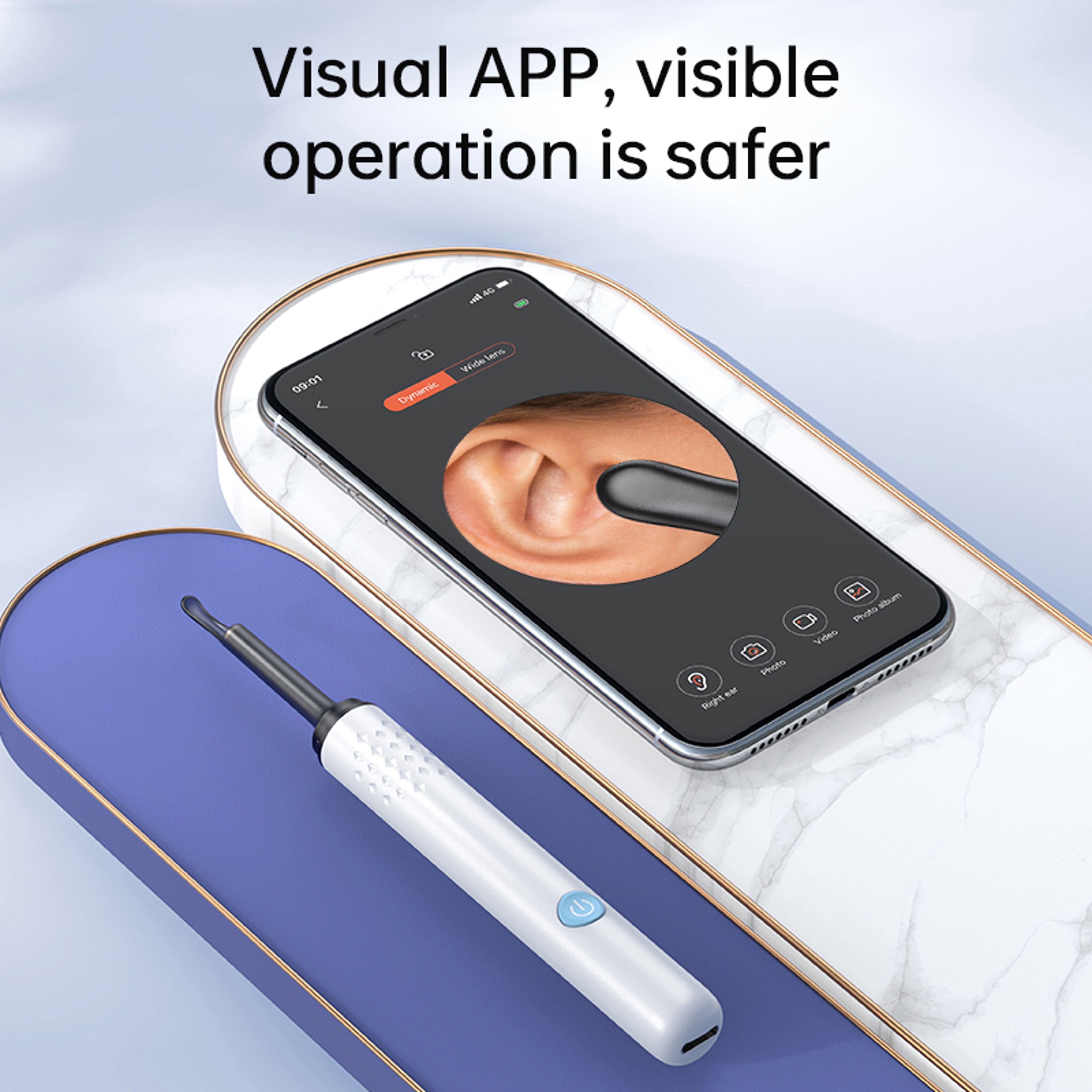 Visual Ear Cleaner Otoscope Camera With 6 LED Lights  40mm Mini Ear Wax Removal Tool With Camera Fo 4