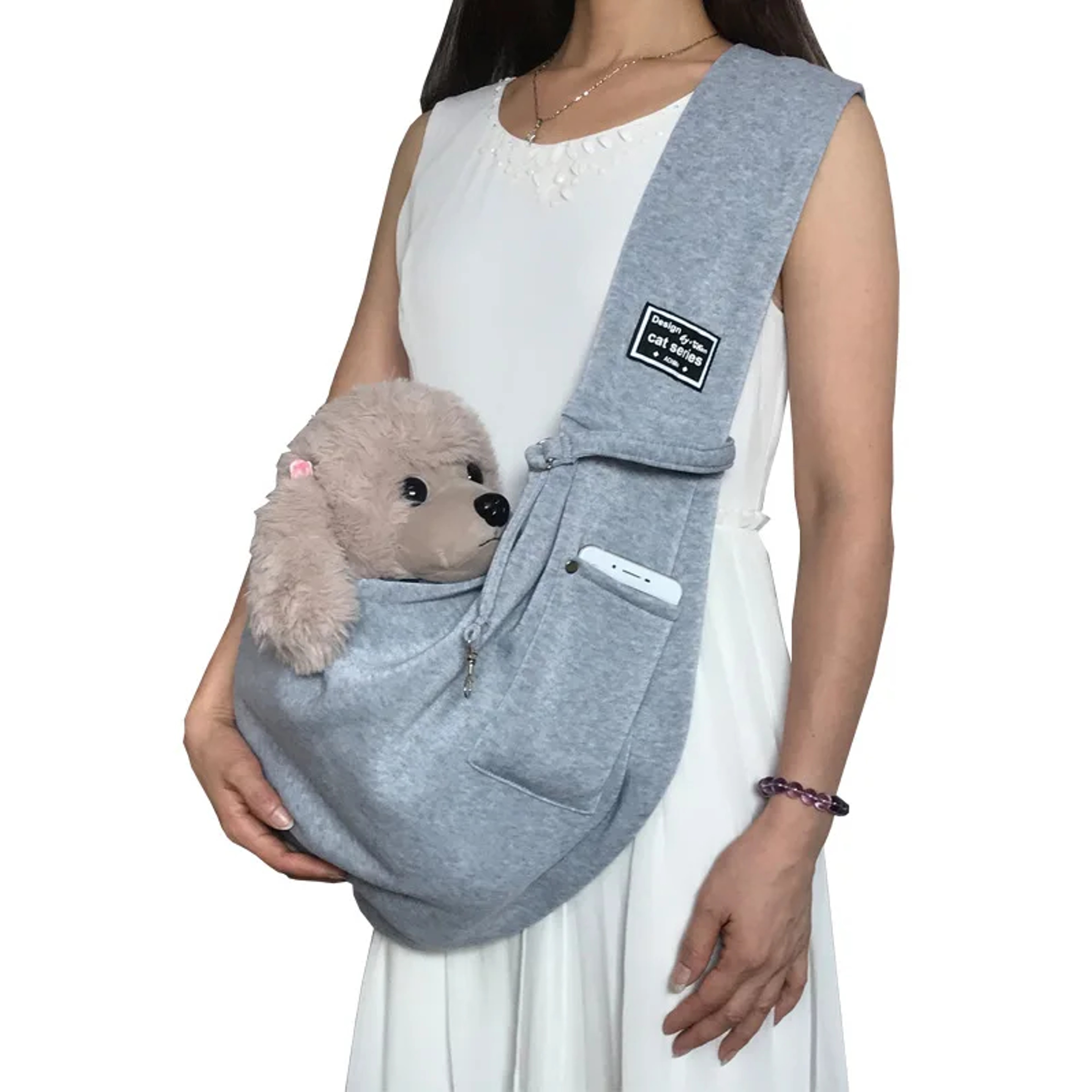 Comfortable Pet Sling Carrier Bag Portable Crossbody Dog Cat Travel Carrier – view 11