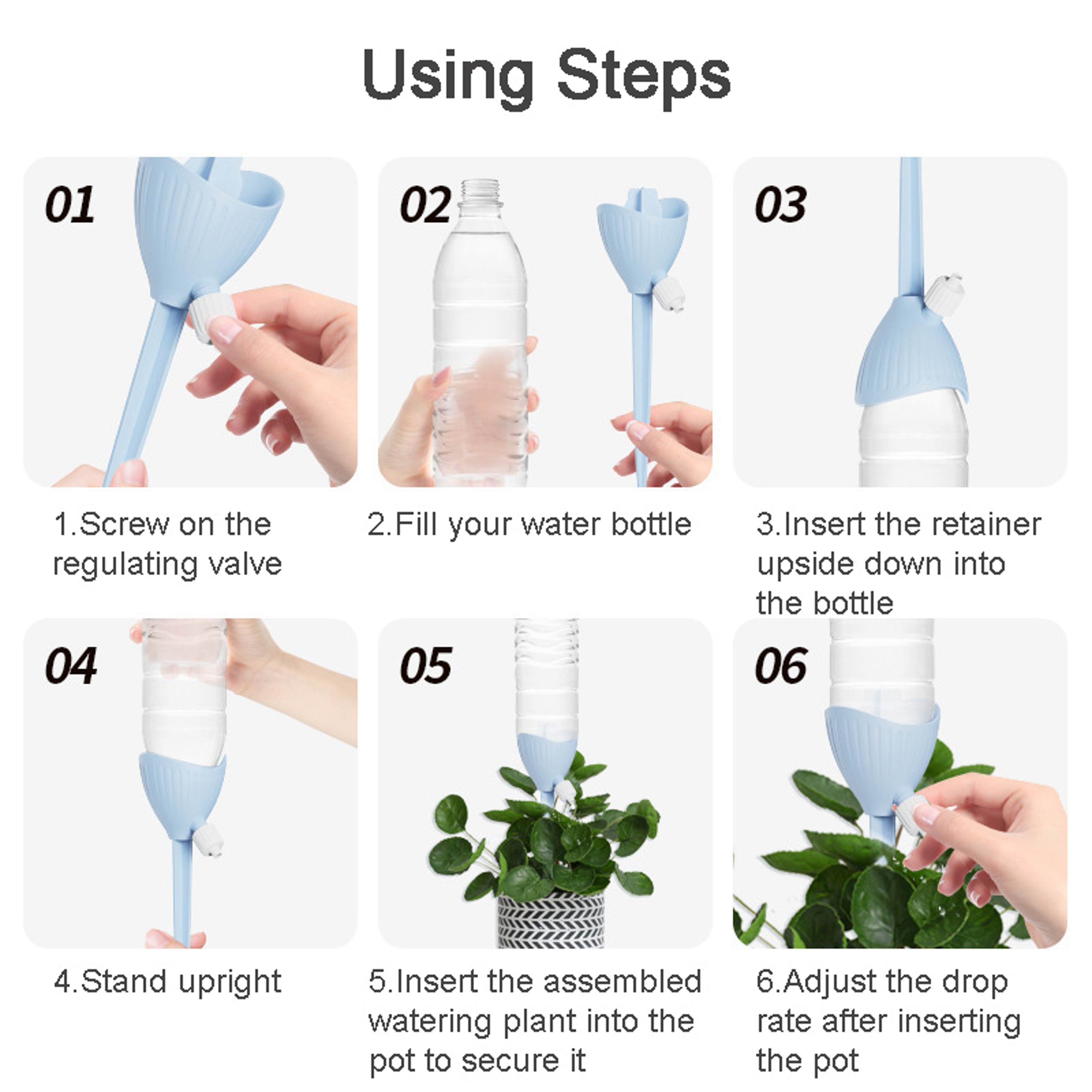 Automatic Adjustable Flow Rate Flower Watering Dripper Effortless Irrigation For Healthier Plants 3