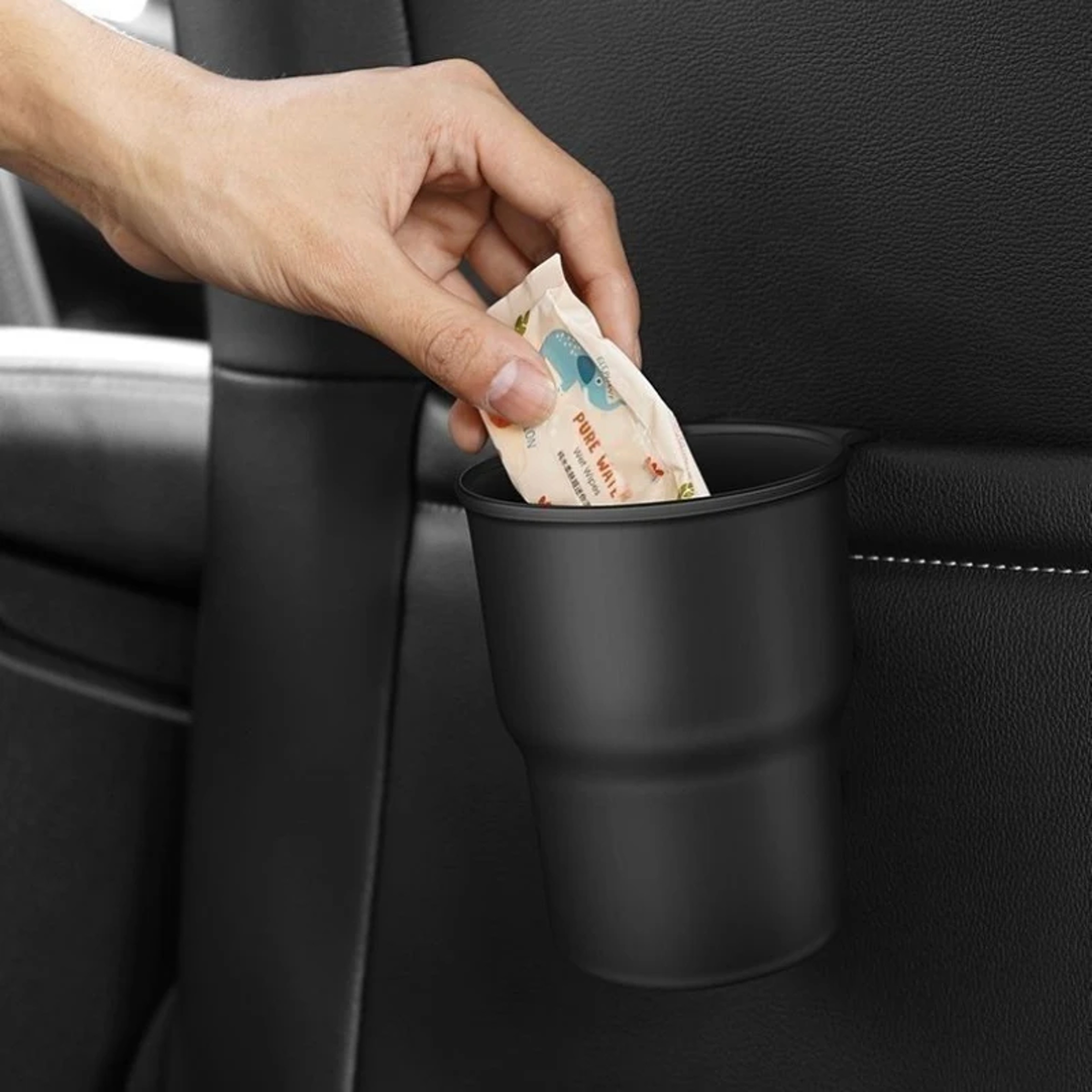 Car Cup Holder with Mobile Phone Beverage Holder Multifunctional Auto Storage Box Trash Can – view 2
