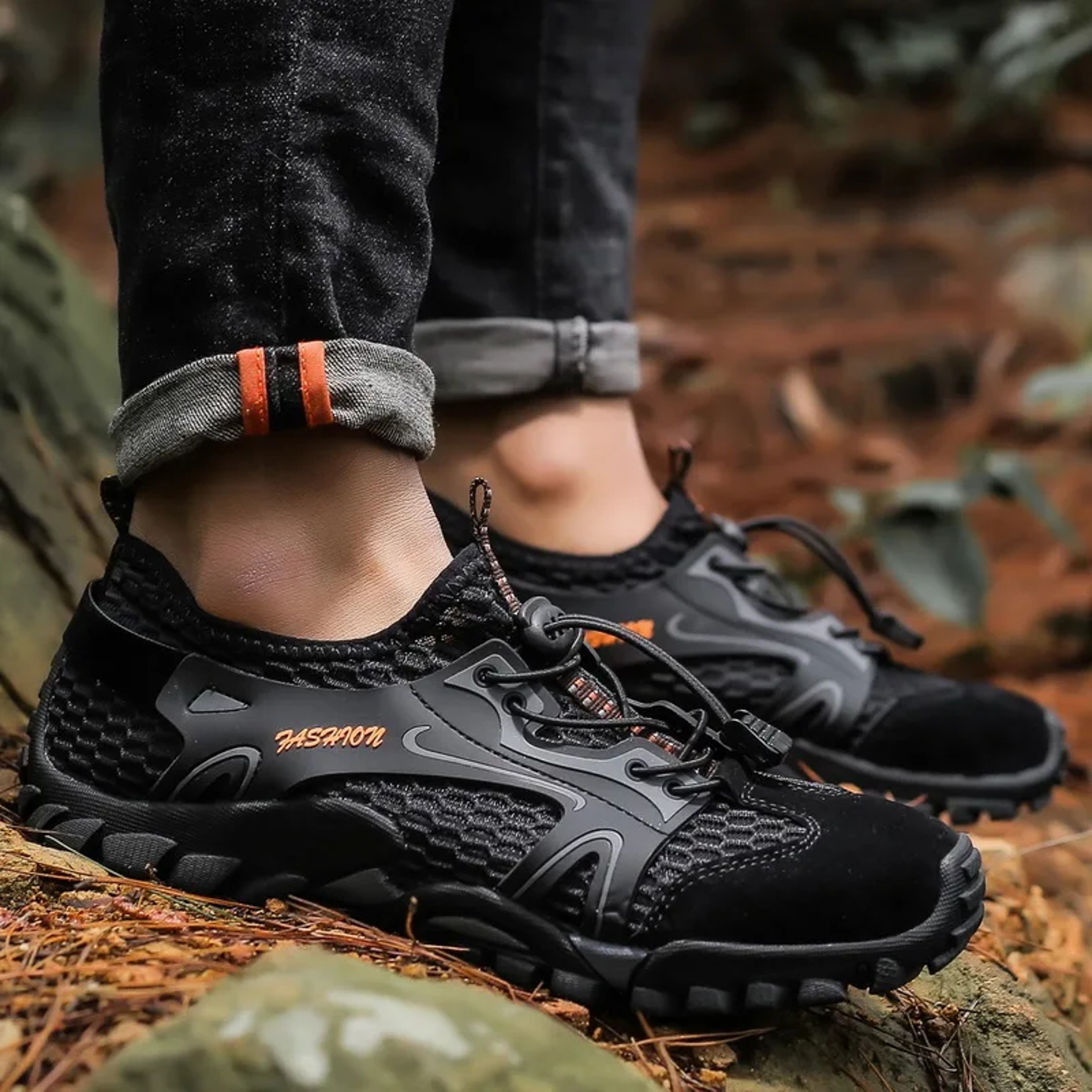 Wear-resistant Hiking Shoes for Men Outdoor Trekking Sneakers, Anti-Slip Durable Jogging Footwear – view 3