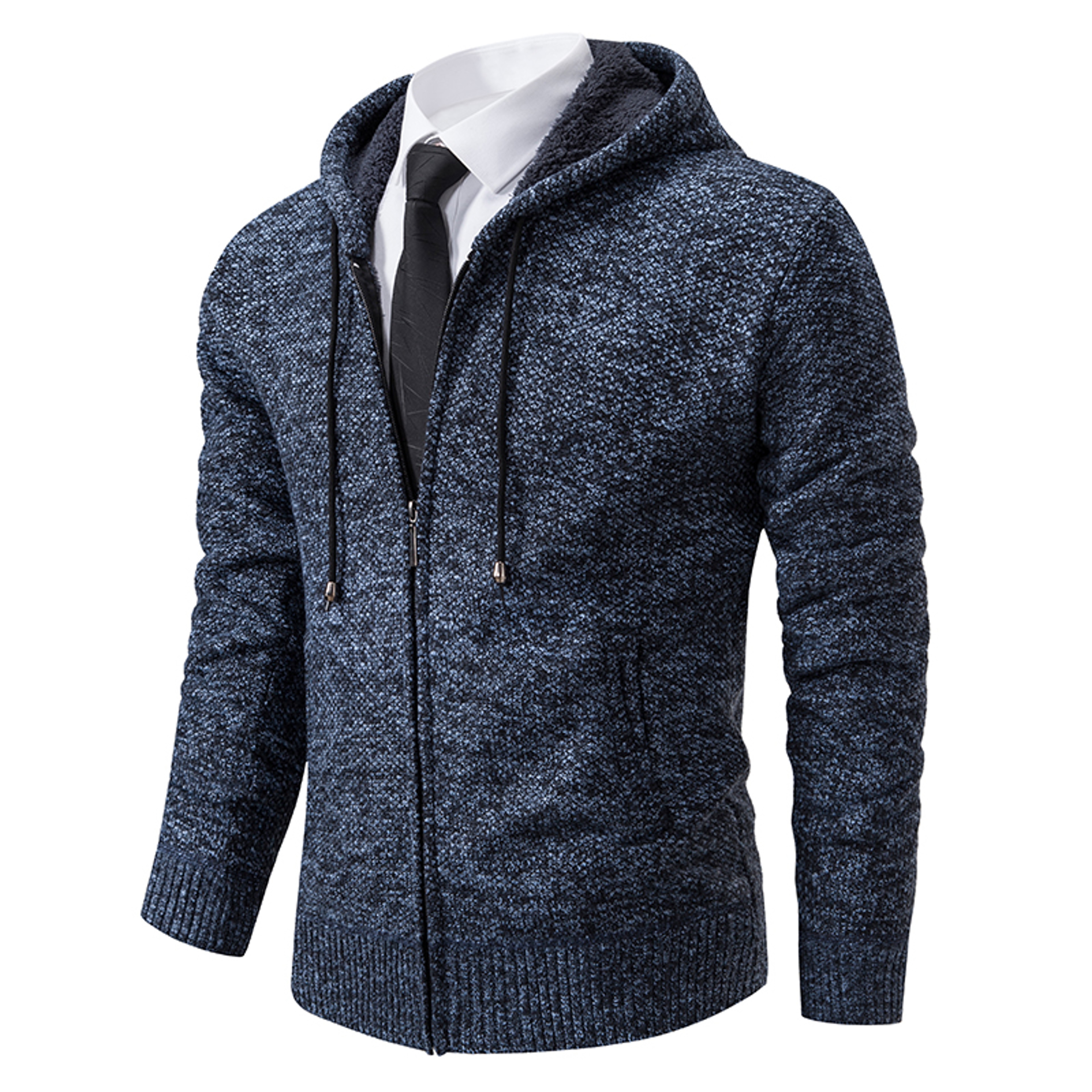 Warm Winter Fleece Men's Casual Sports Jacket Stand Collar Zipper Cardigan for Autumn Winter – view 14