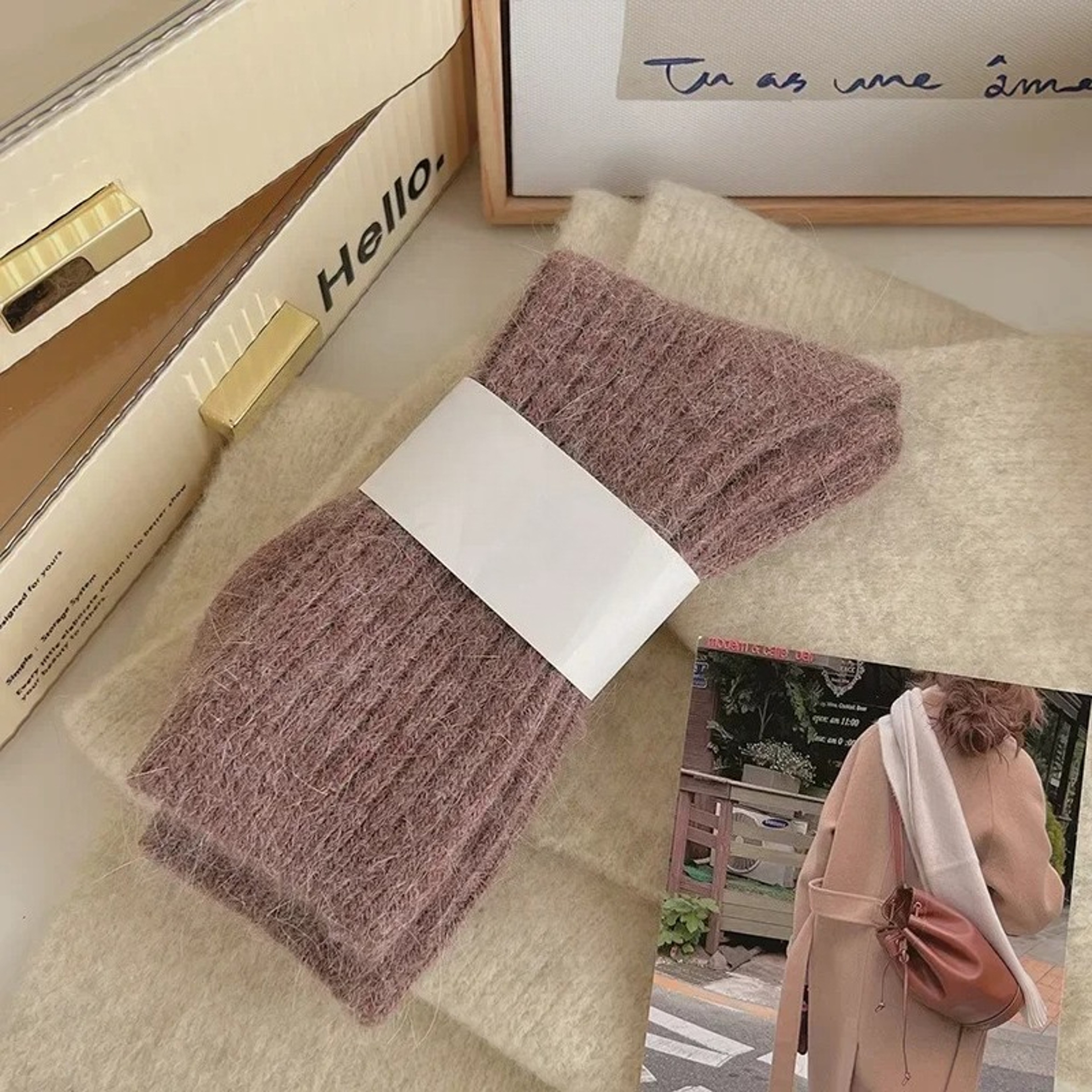 Winter Thick Warm Womens Cashmere Wool Socks Style Solid Color Thermal Fashion Socks for Ladies – view 10