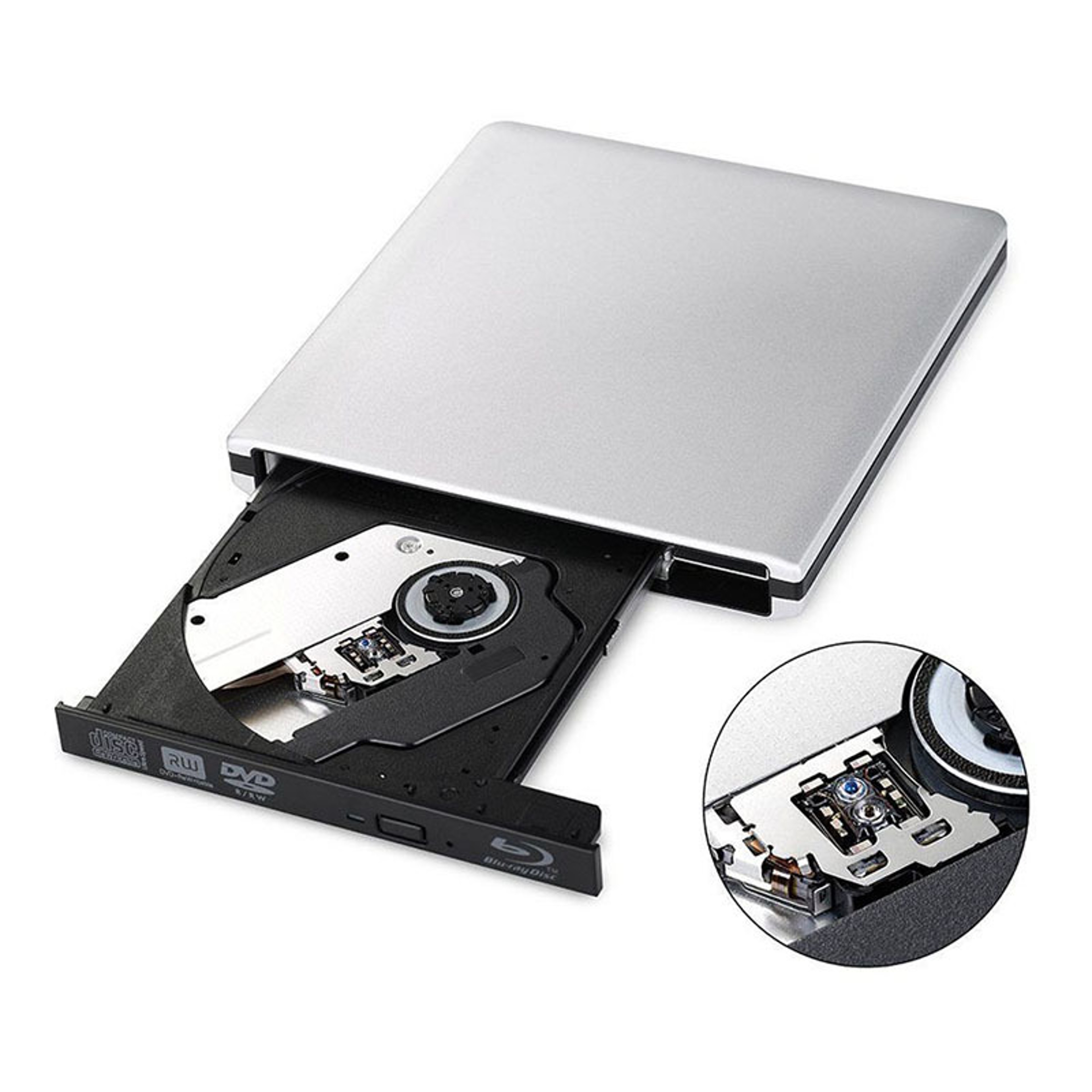 External USB BluRay Reader Burner Writer BDROM Optical DVD Recorder For Laptop Desktop 0