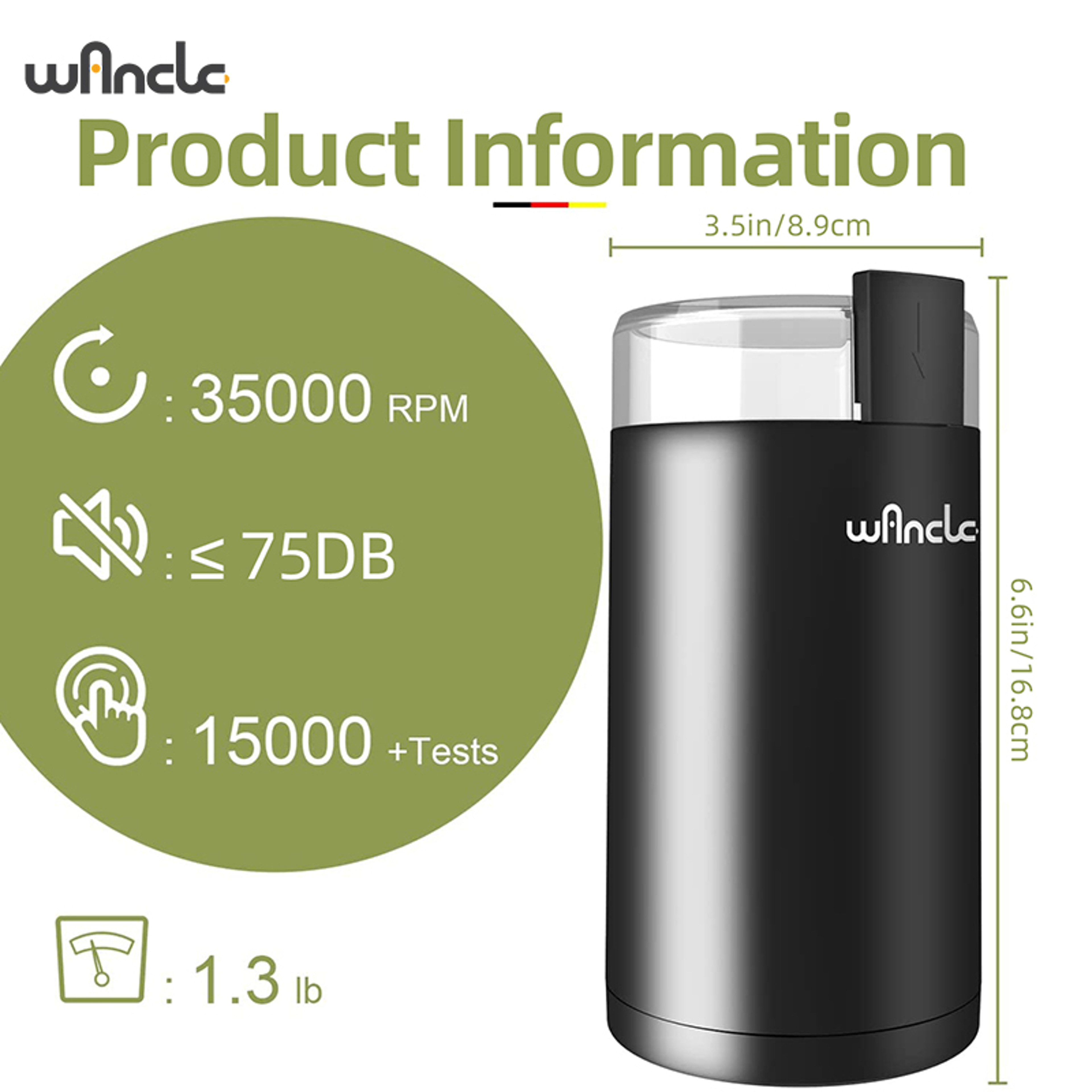 High-Power Multifunctional Coffee Grinder Machine for Home Kitchen – view 5