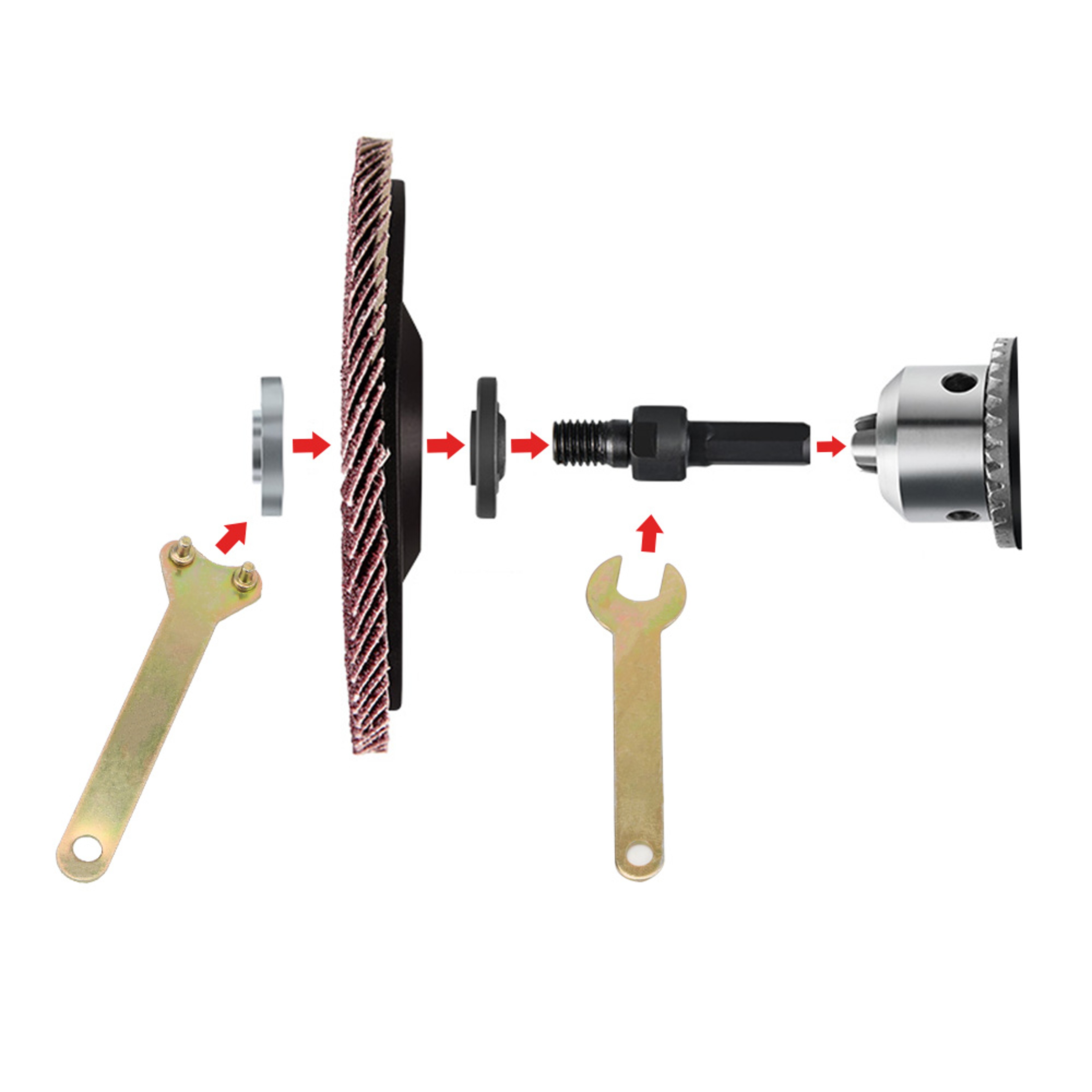 Electric Drill Conversion Angle Grinder Adapter for Cutting Disc Polishing Wheel Attachment – view 2