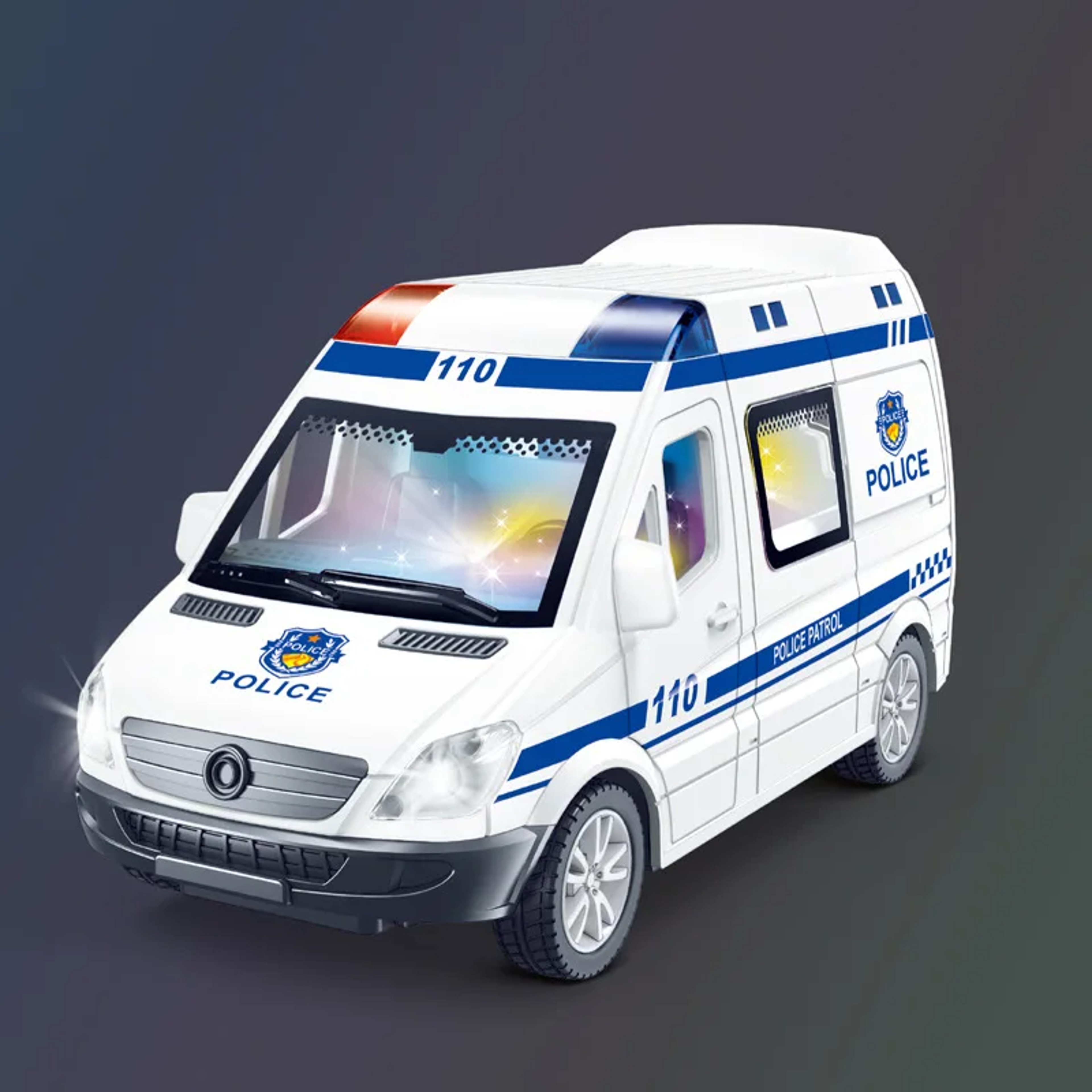 Mini Diecast Emergency Vehicle Model Set Ambulance, Fire Truck, and Police Car with Sound Light for Boys – view 13