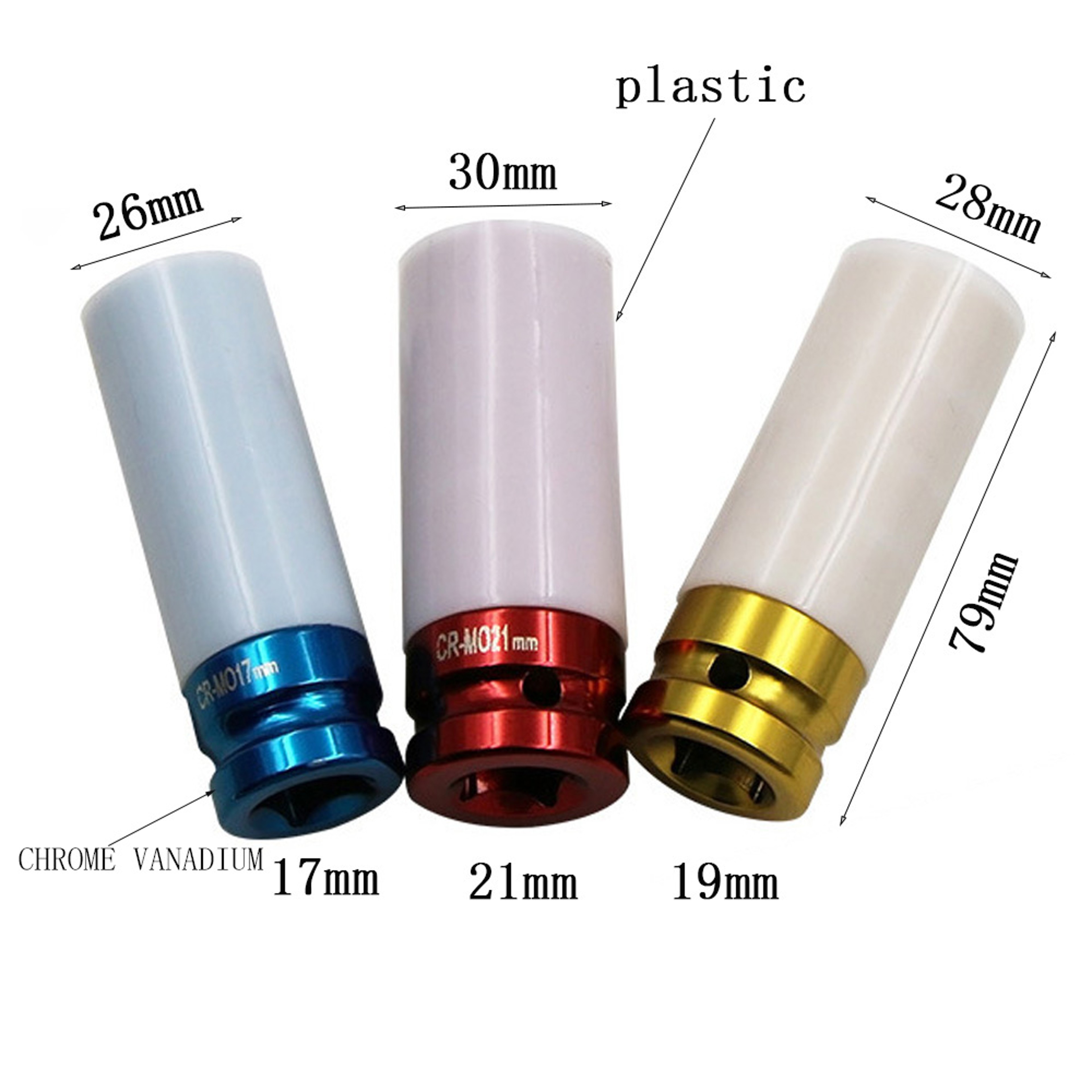Premium Color Tire Protection Nut Socket Set For Car Wheels 2