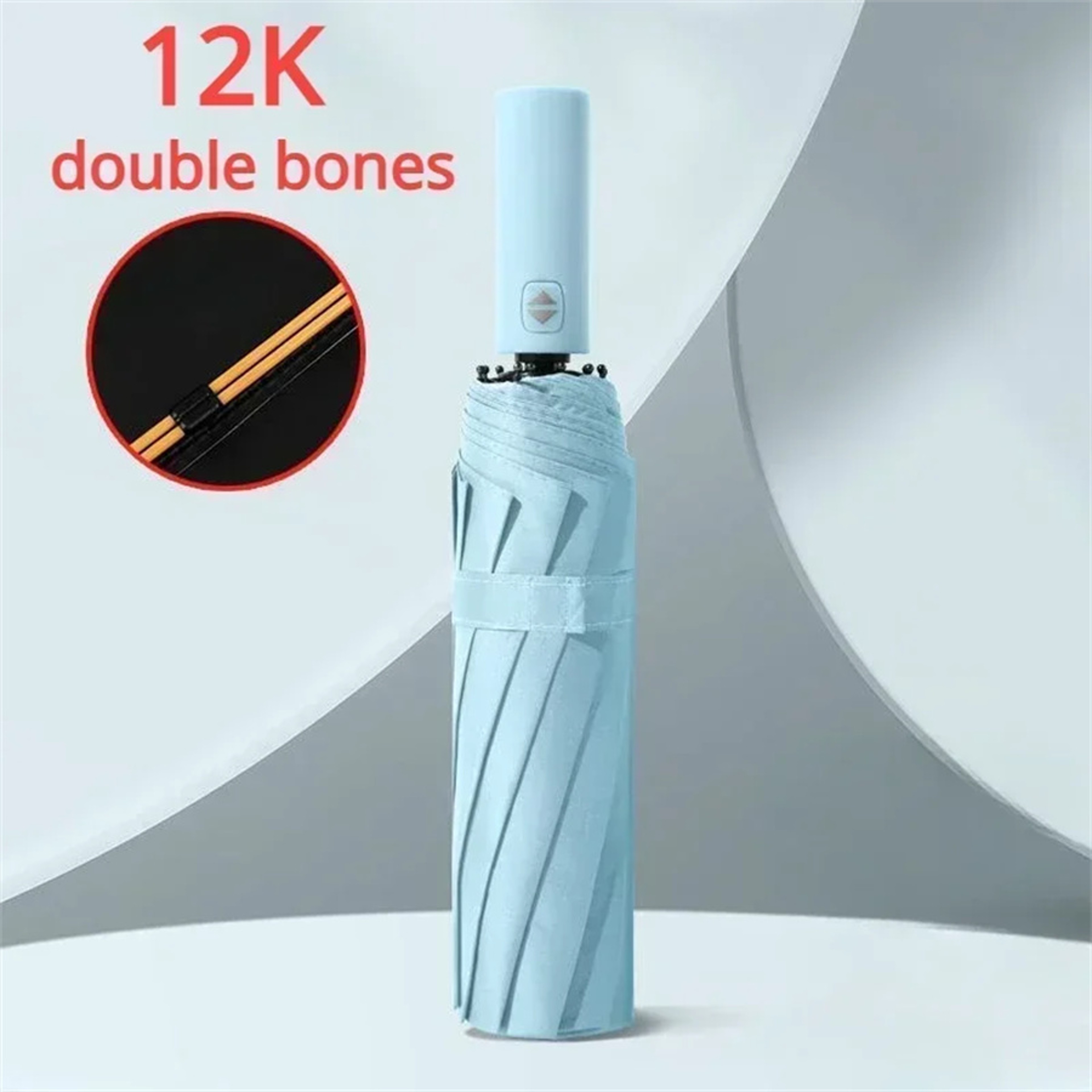 Automatic Folding Umbrella with UV Protection Windproof Compact Travel Umbrella – view 8