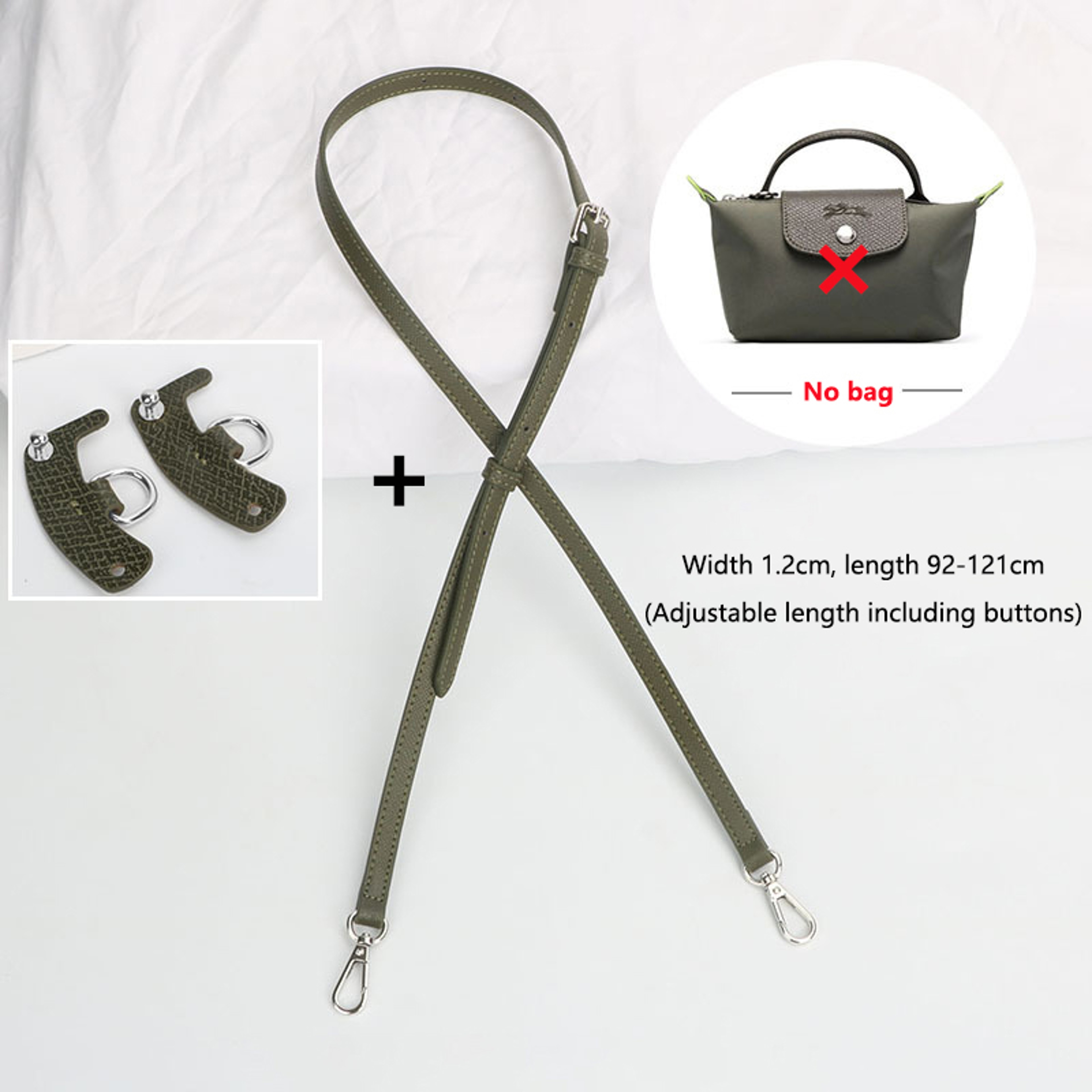 DIY Bag Straps Set for Longchamp Leather Shoulder Crossbody Conversion – view 9