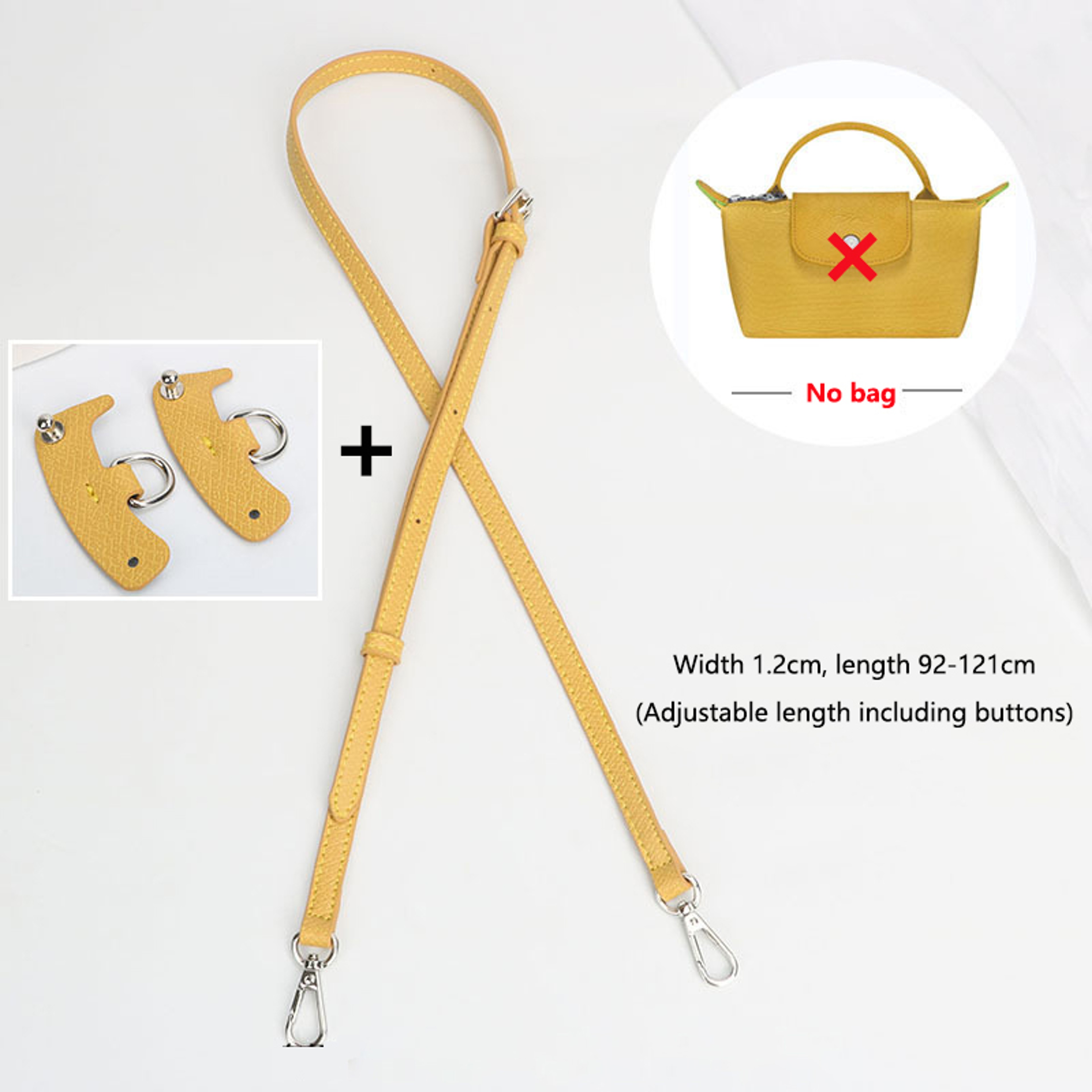 DIY Bag Straps Set for Longchamp Leather Shoulder Crossbody Conversion – view 19