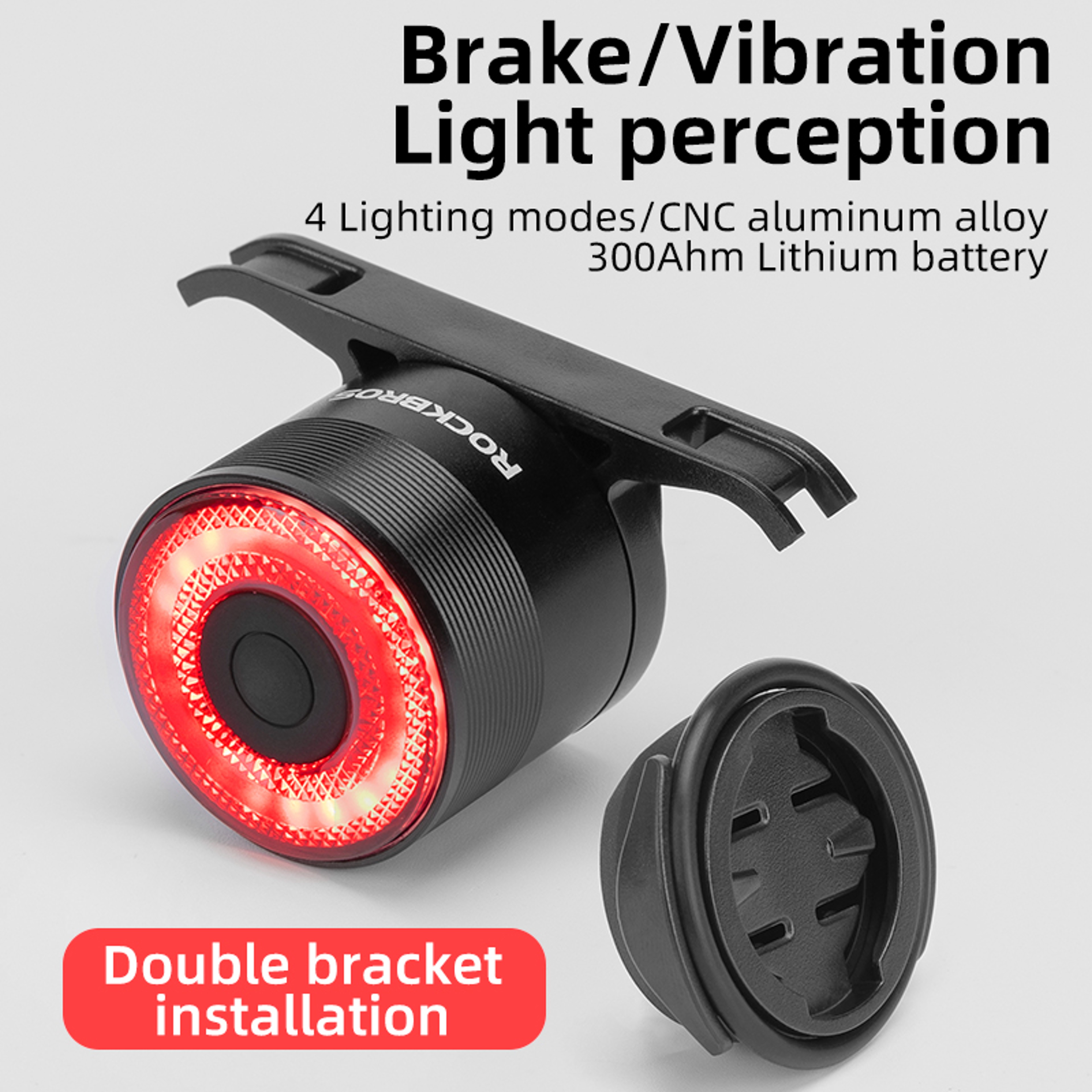 Smart Brake Bicycle Tail Light Waterproof USB Charging MTB Road Bike Rear Light For Enhanced Safety 6