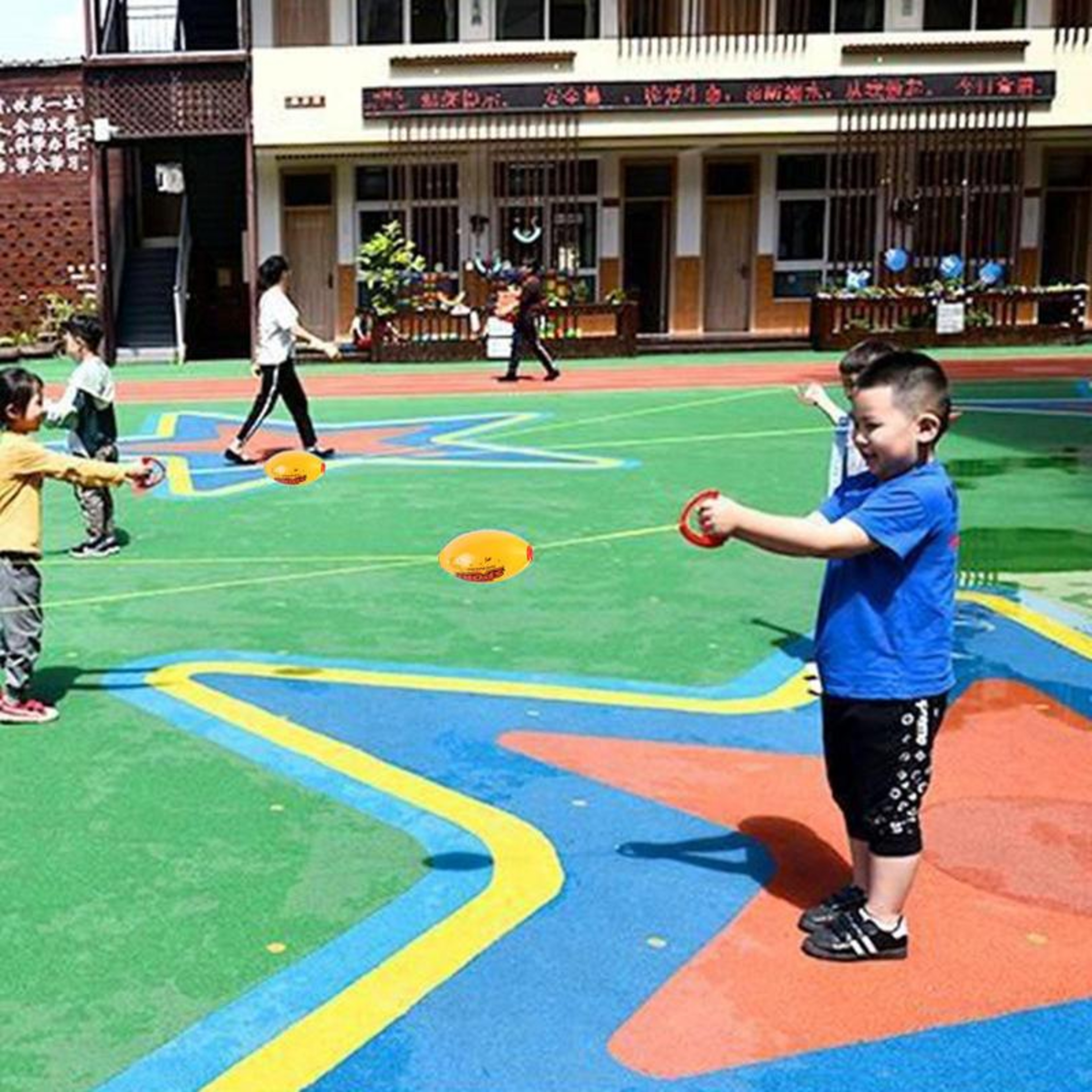 Elastic Arm Strength Training Shuttle Ball Fun Effective Outdoor Exercise for Kids – view 4