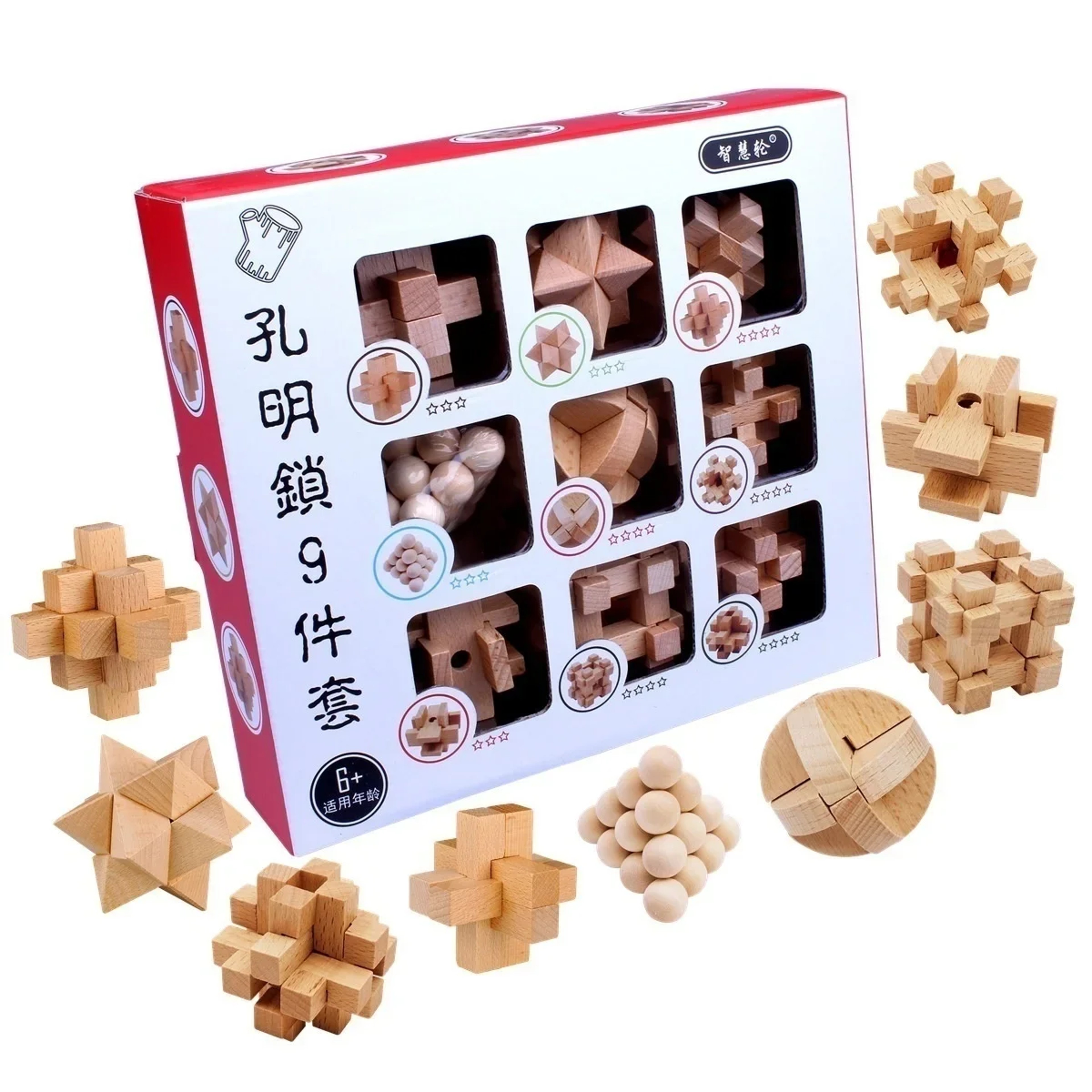 Luban Lock Educational Toy Set for Kids Intelligence Unlocking Puzzle for Students – view 6