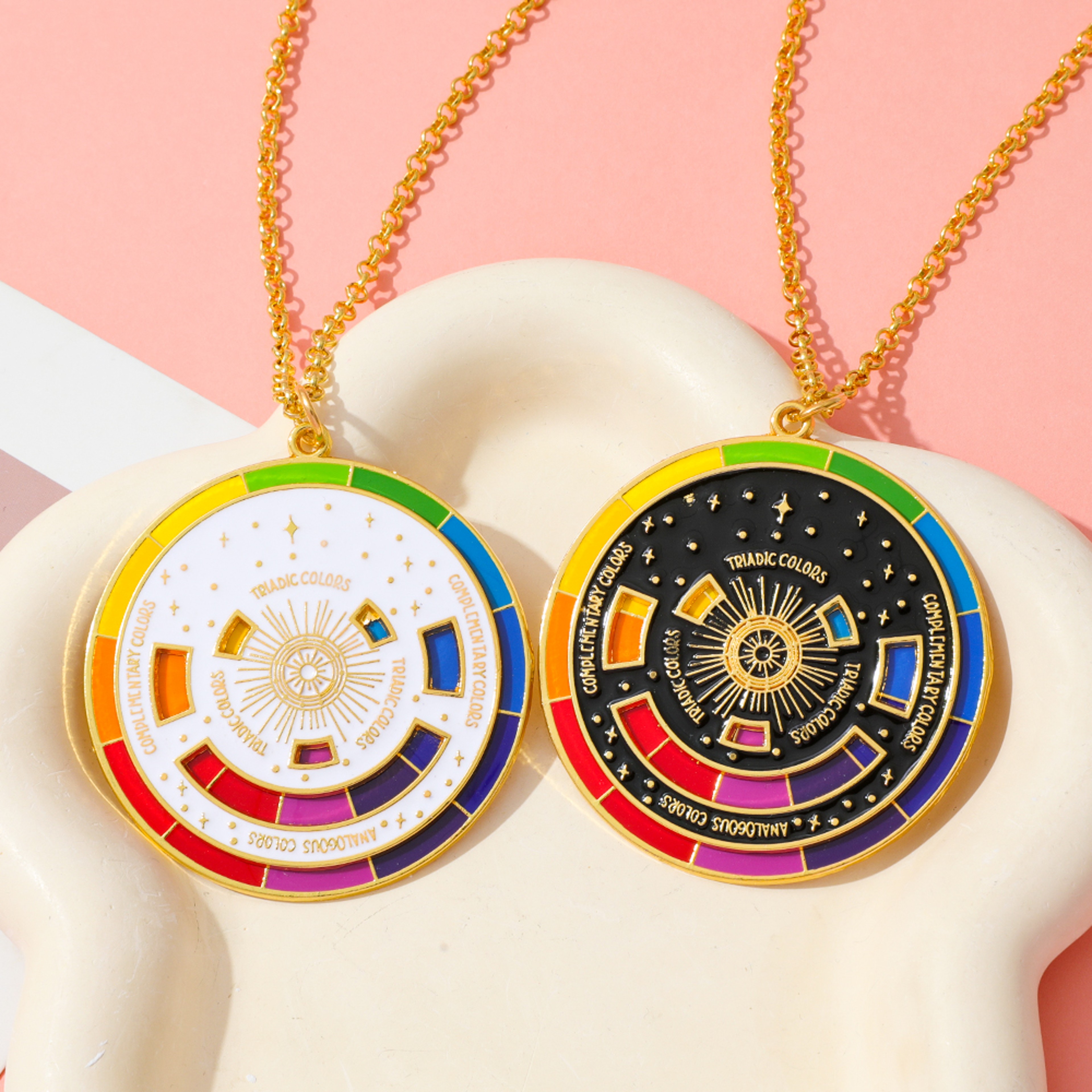 Color Wheel Keychain for Artists Interactive Art Gift Keyring – view 3
