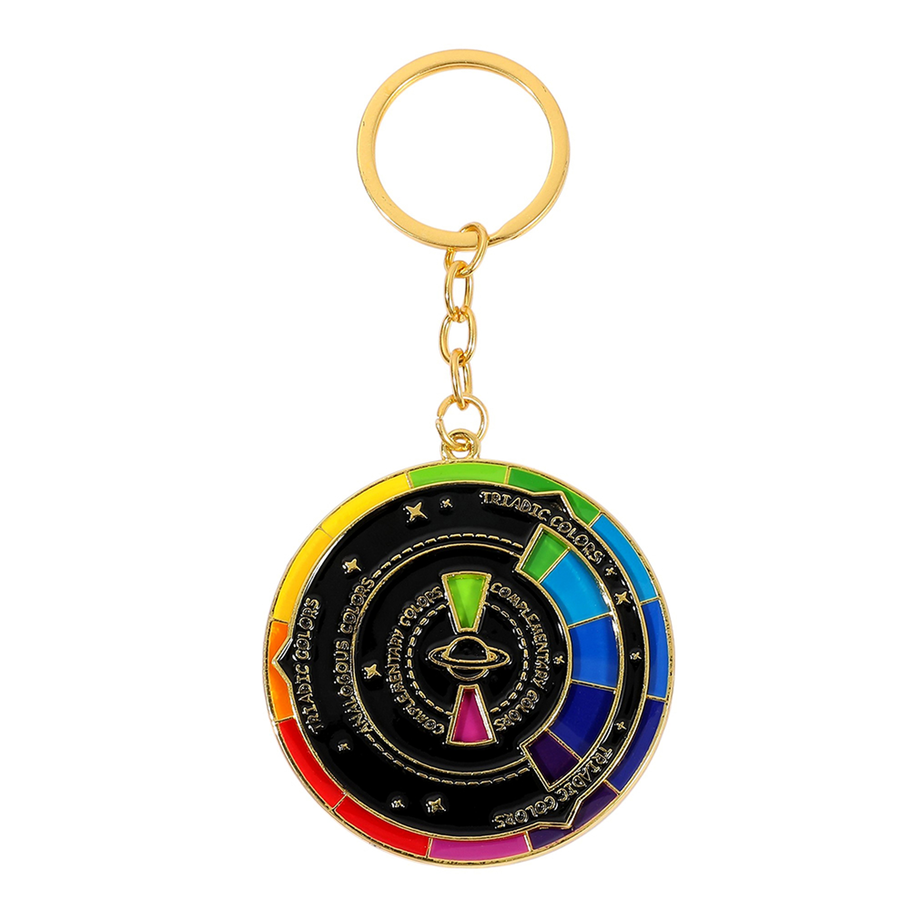 Color Wheel Keychain for Artists Interactive Art Gift Keyring – view 12