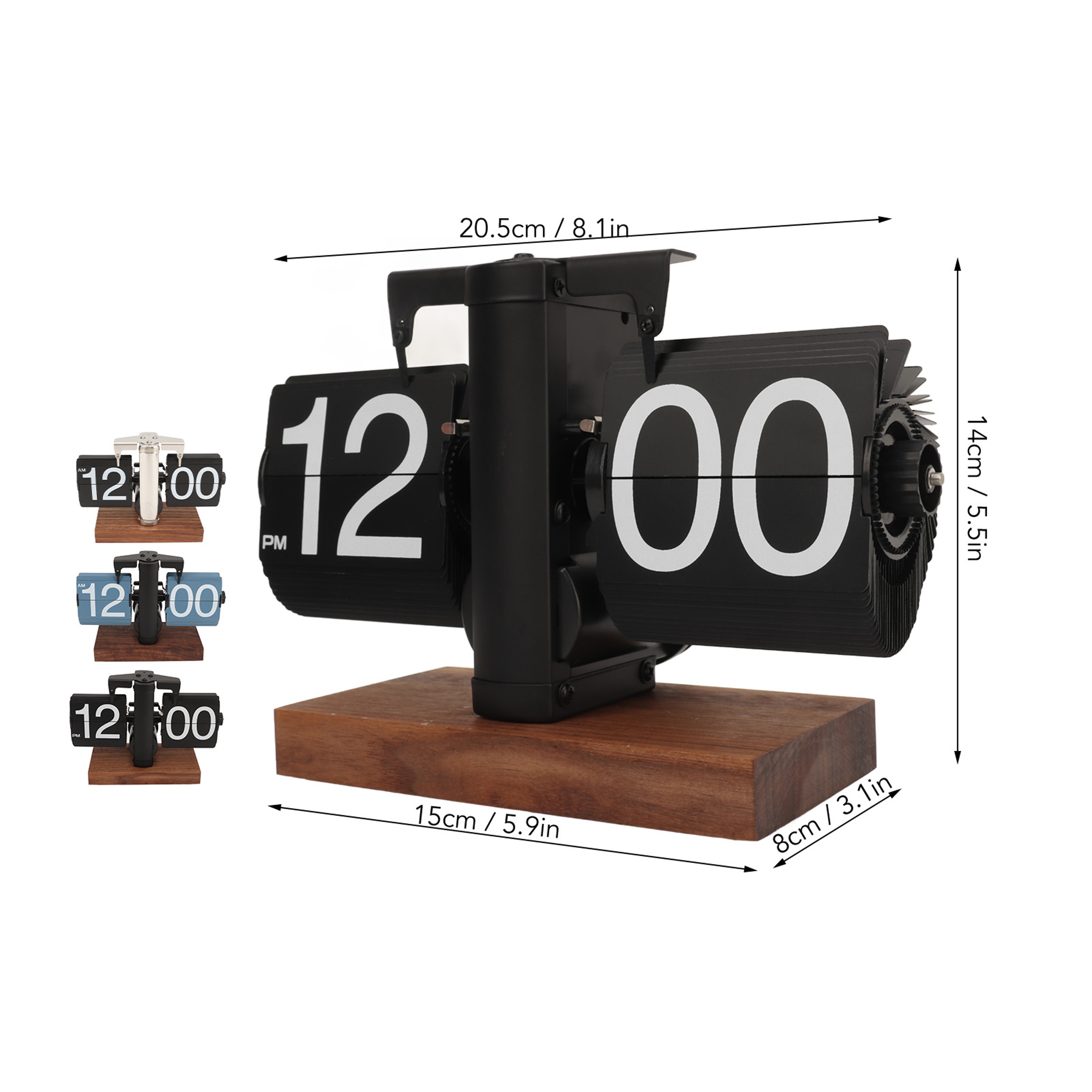 Digital Down Clock Large Display, Battery Operated Desk Clock – view 5