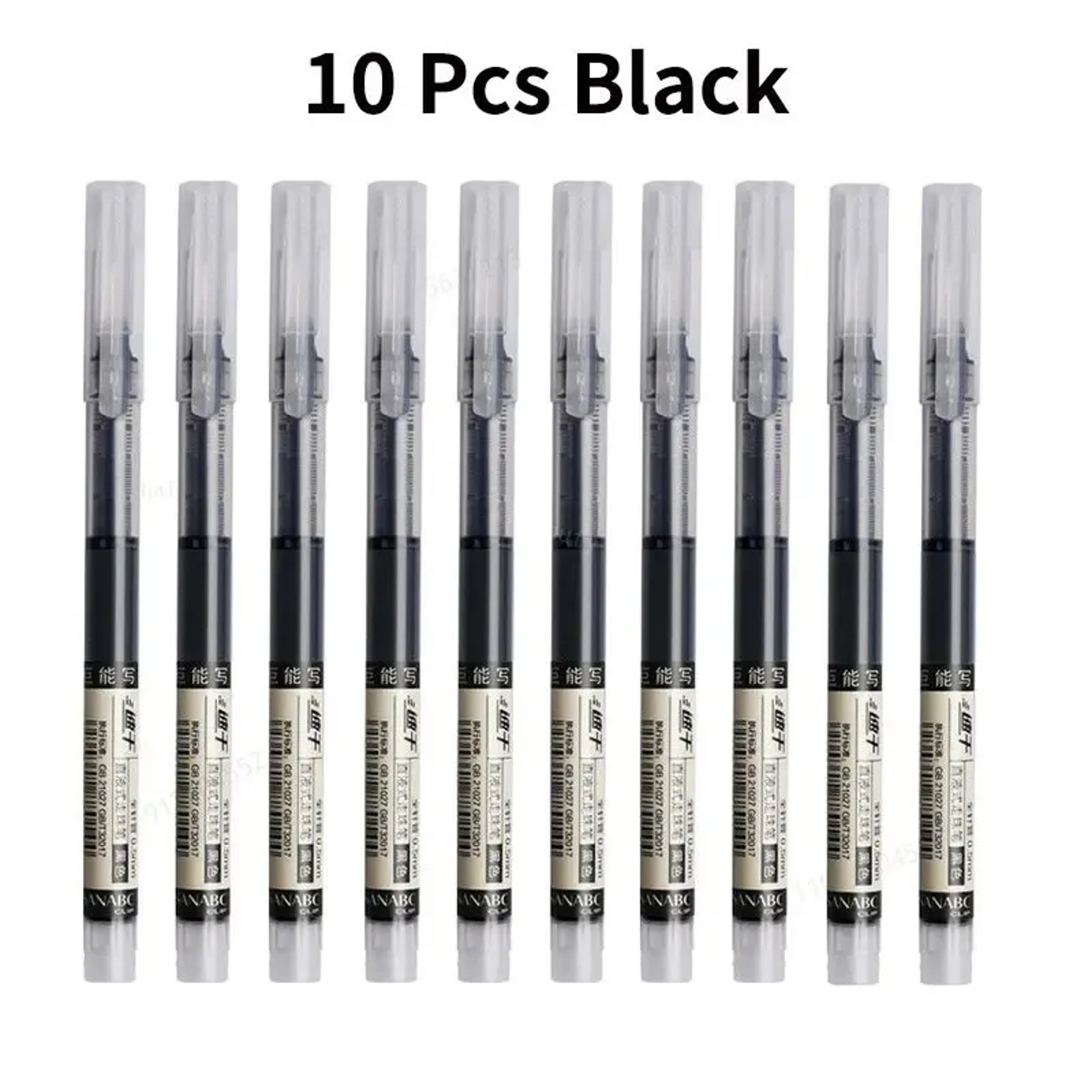 Kawaii Needle Type Gel Pens Set HighQuality Liquid Ballpoint Pens For School Office 6