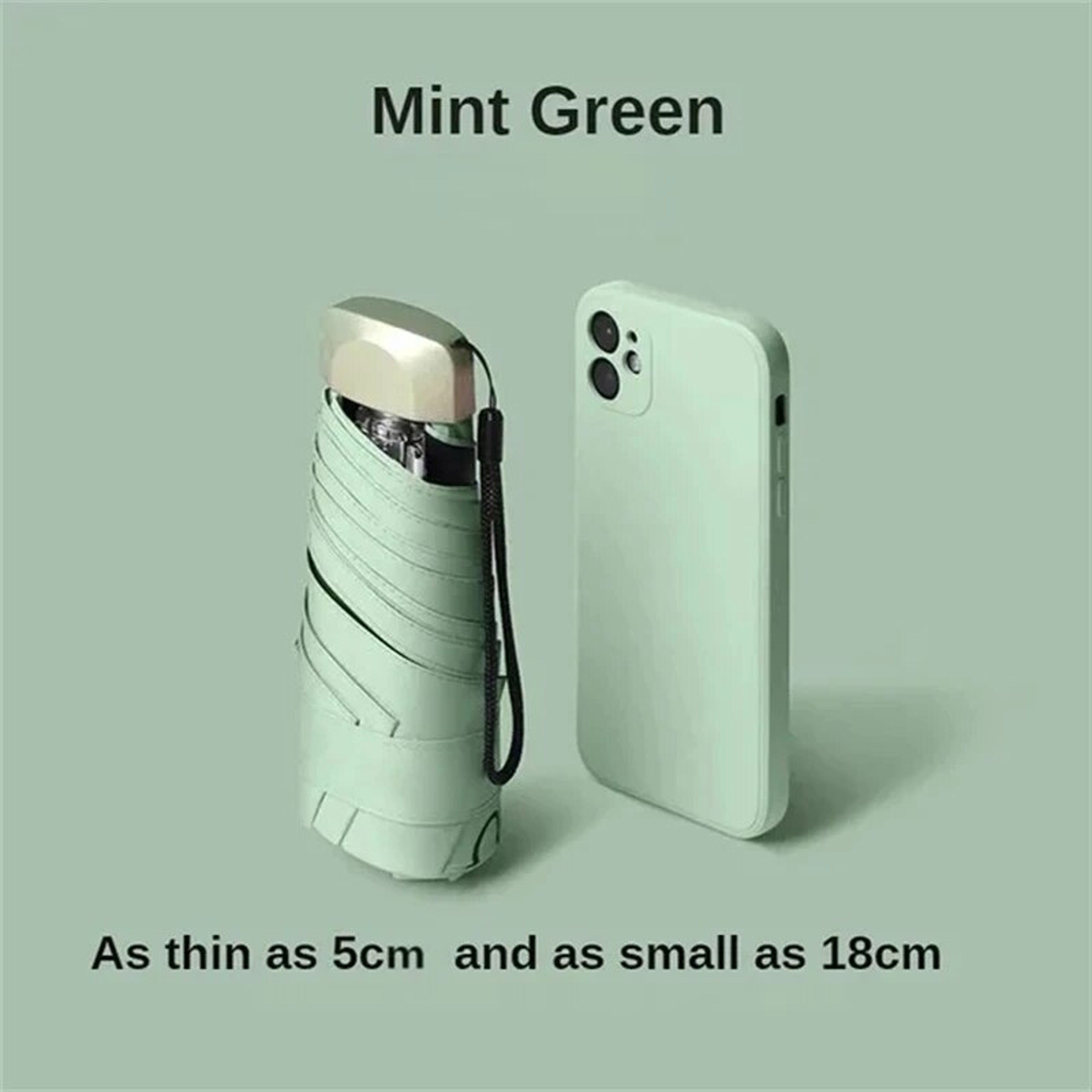 Mini Folding Umbrella for Sun Rain Compact UV Protection Capsule – view 7