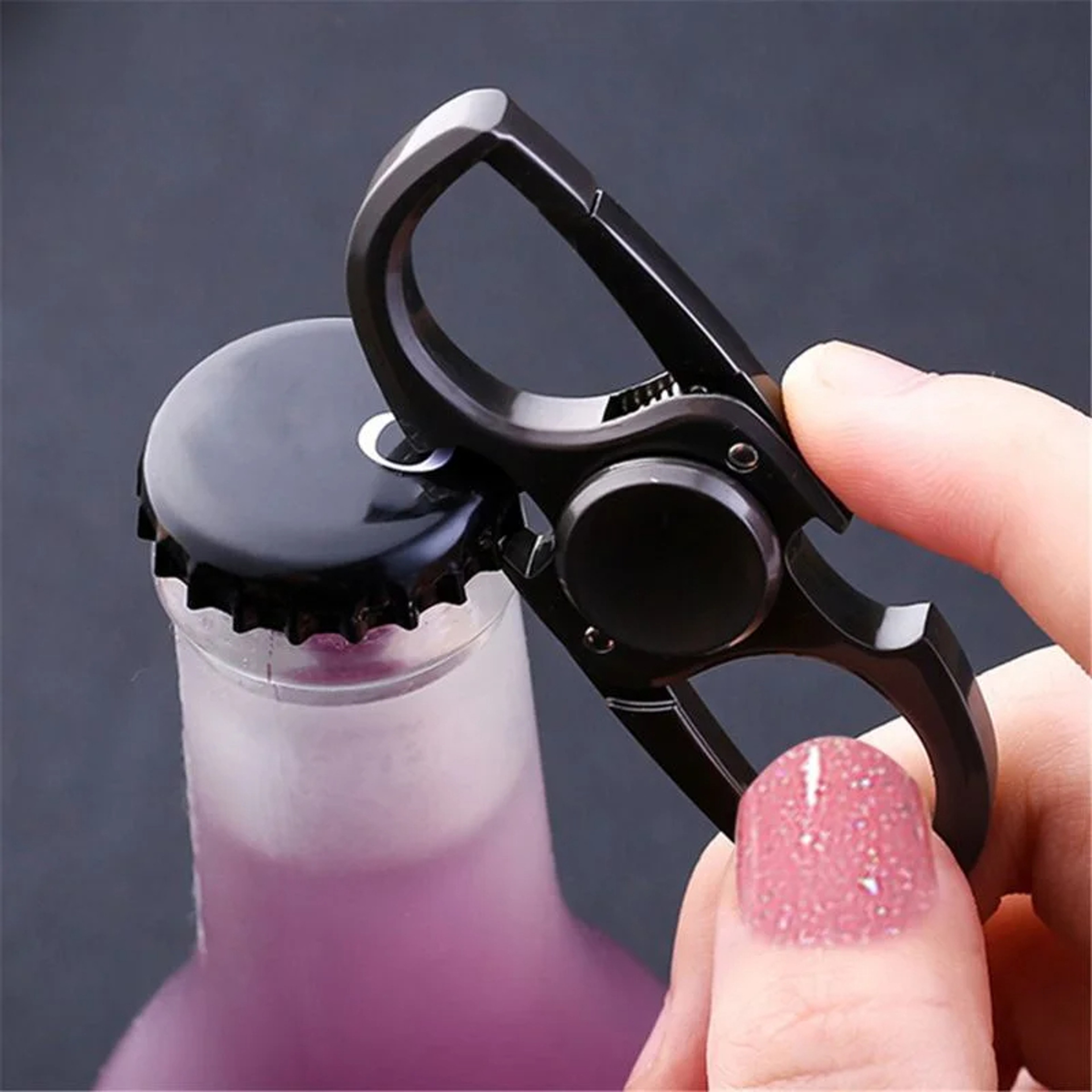 Anti-Anxiety Finger Spinner with Bottle Opener Stress Relief Fidget Keychain Toy – view 2