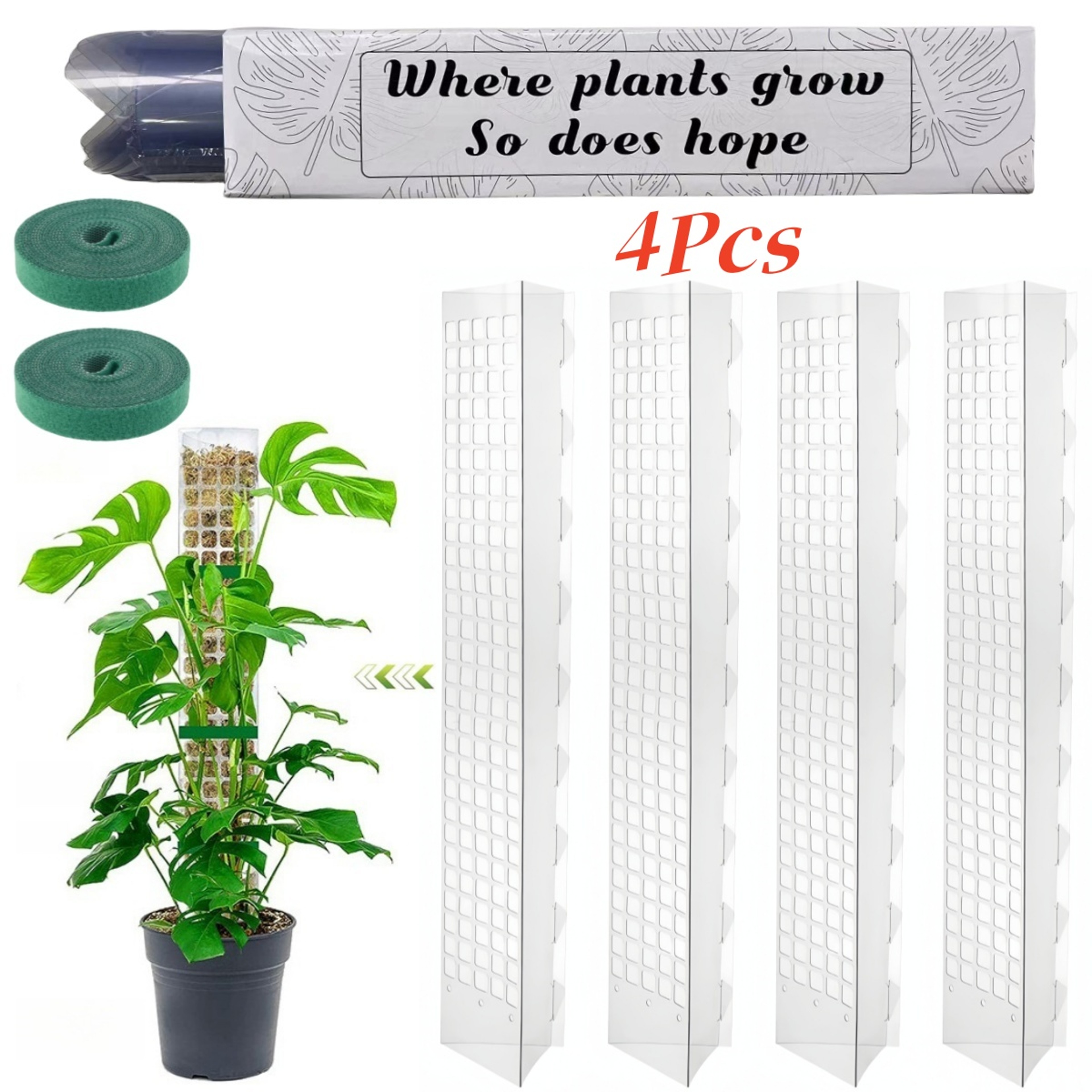 Moss Pole For Indoor Plants Plant Stand For Climbing Plant Growth 7