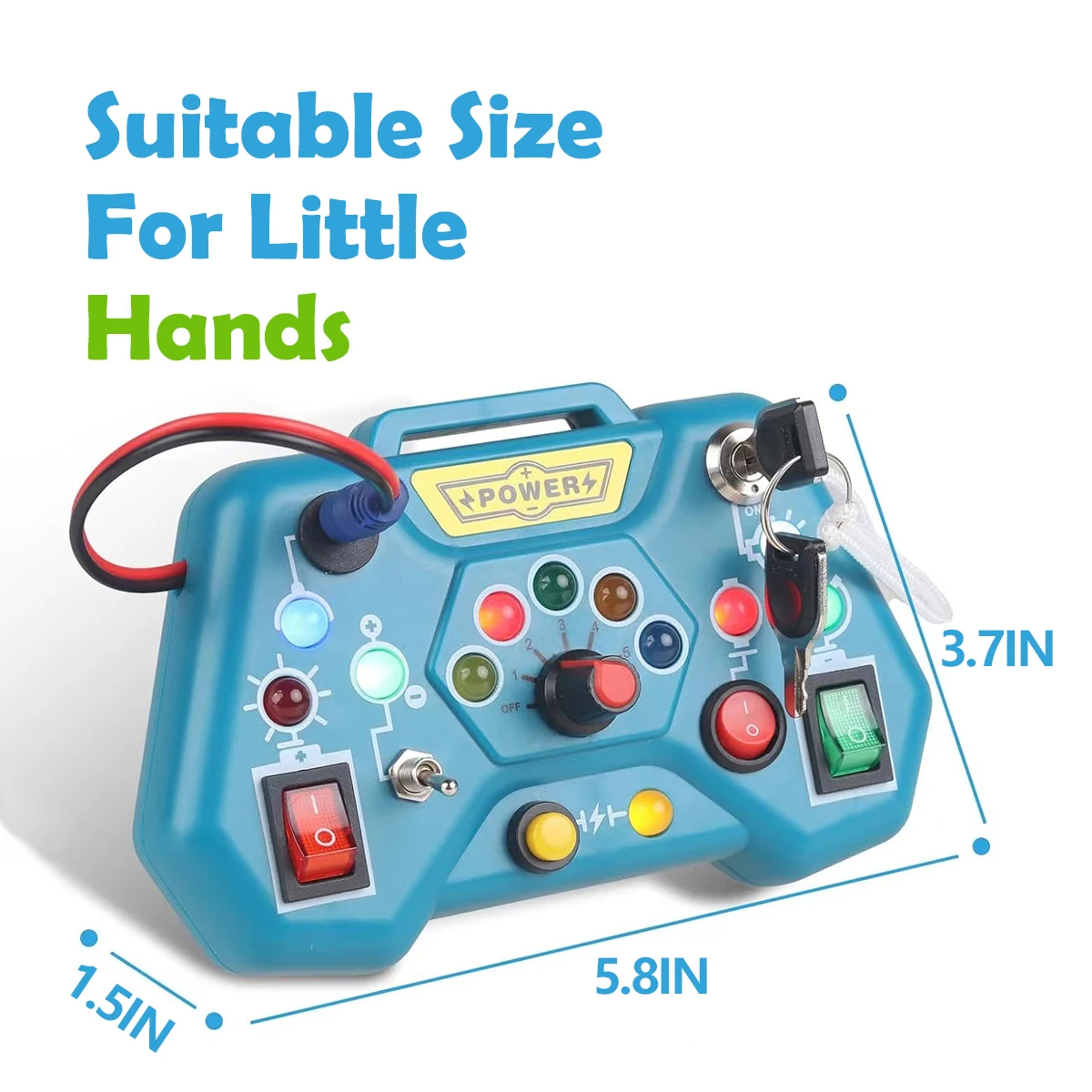 Montessori Puzzle Game Console for Early Education LCD Display Huarong Road Game for Logical Thinking – view 3