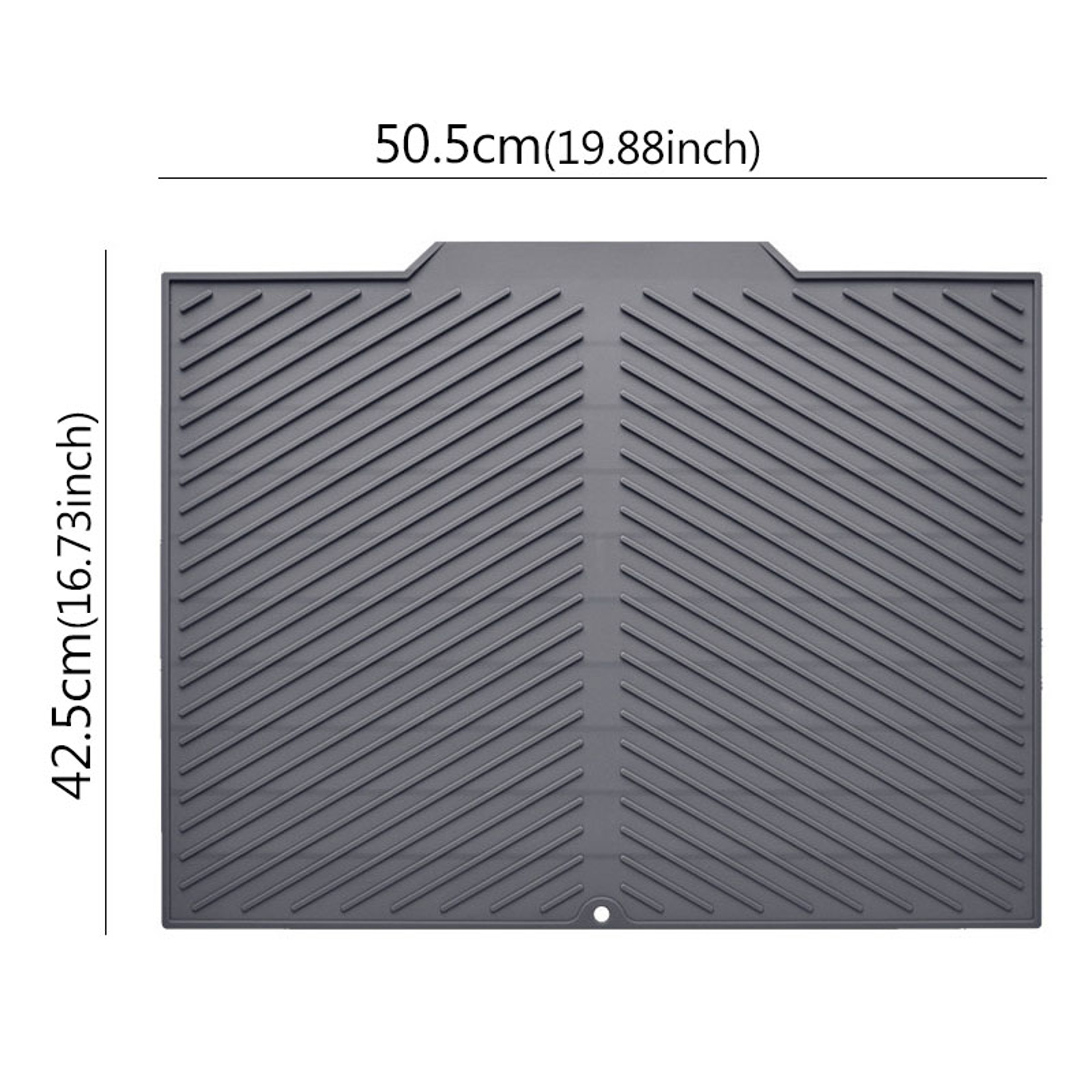 Silicone Draining Board Mat Foldable Kitchen Drying Pad With Raised Edges For Pot Cup Dish 8