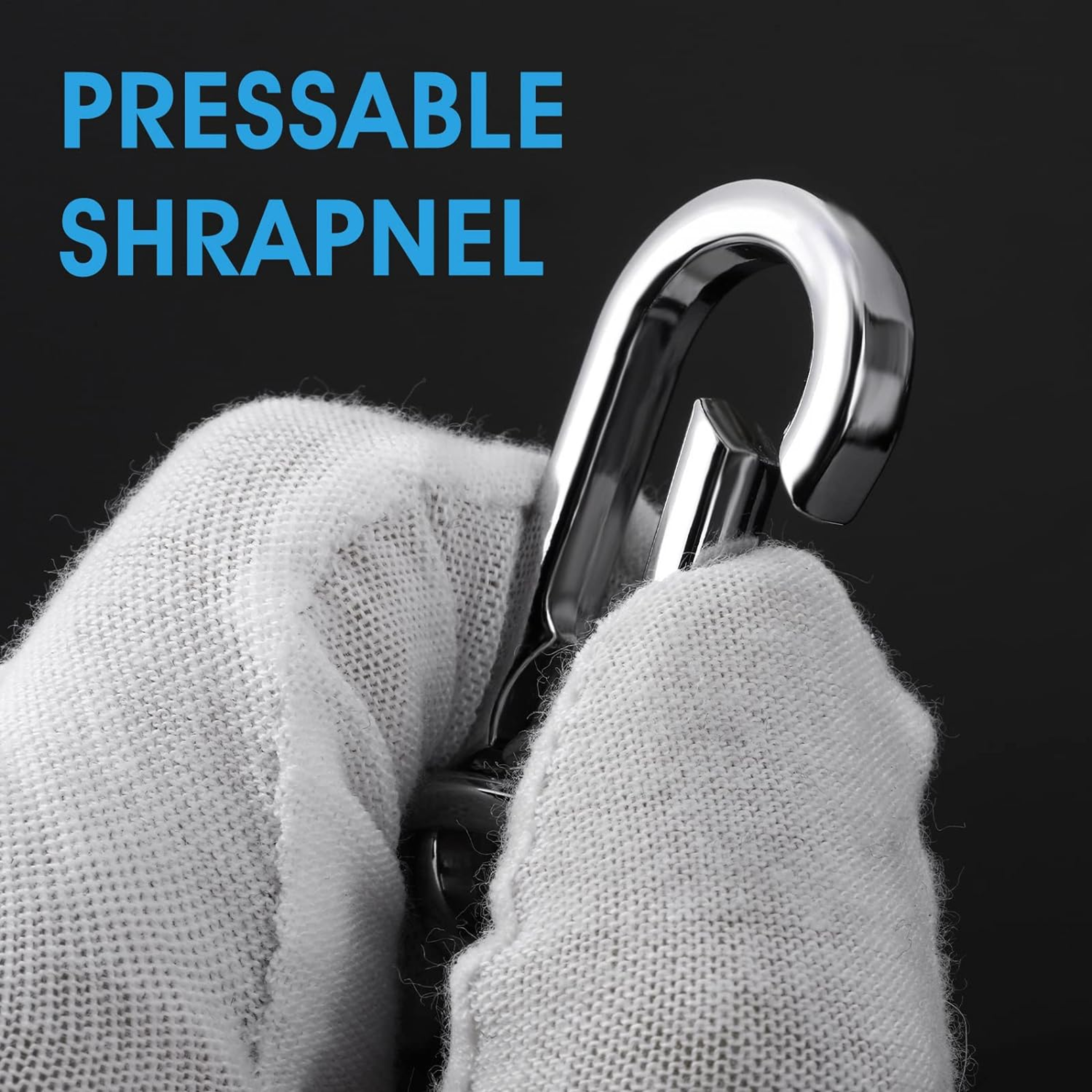 Metal Carabiner Clip Keychain Heavy Duty Key Ring with Hook Organizer for Car Keys, Backpack, or Everyday Carry – view 4