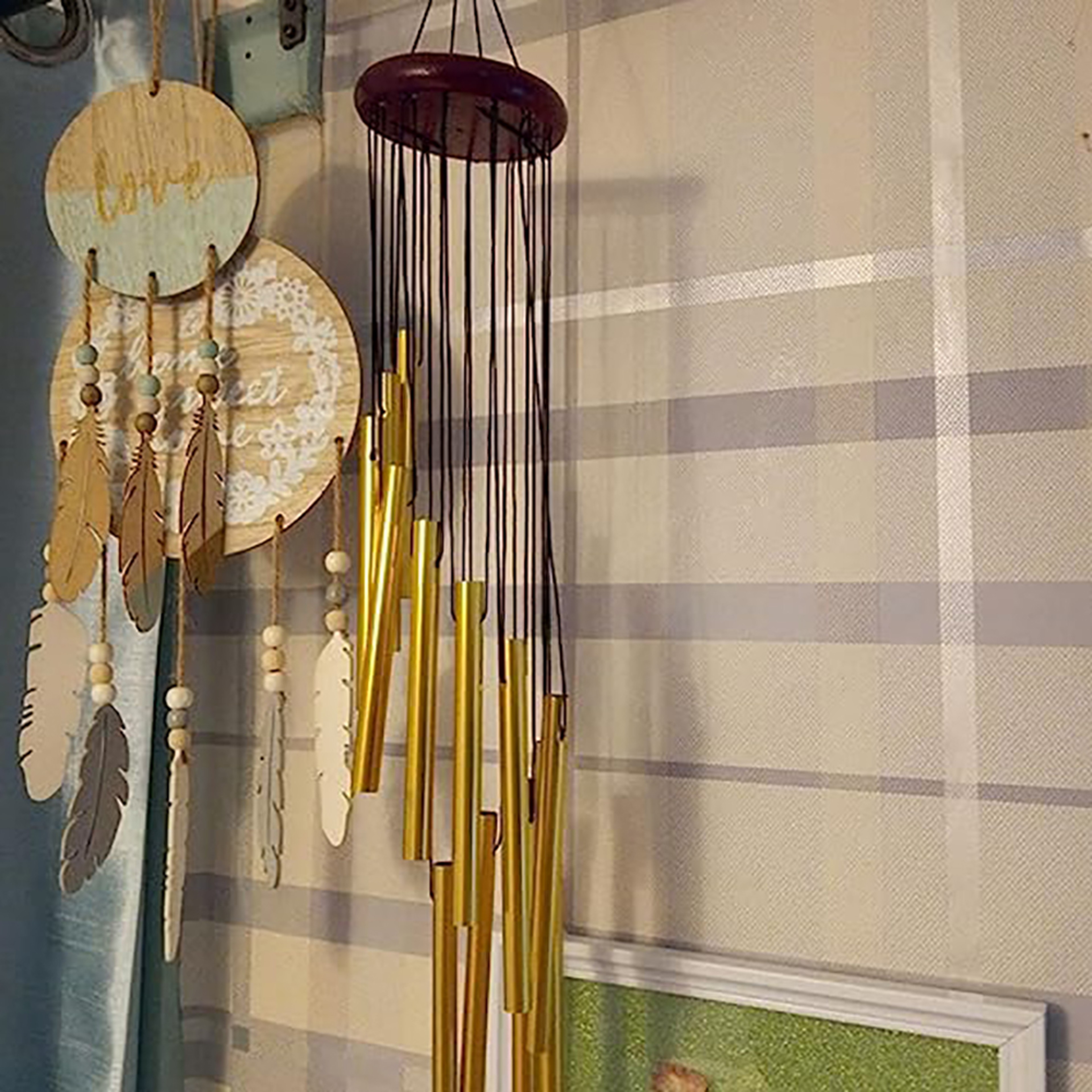 Tubes Aluminum Alloy Wind Chimes with Hook for Home, Wedding, and Memorial Decoration – view 6