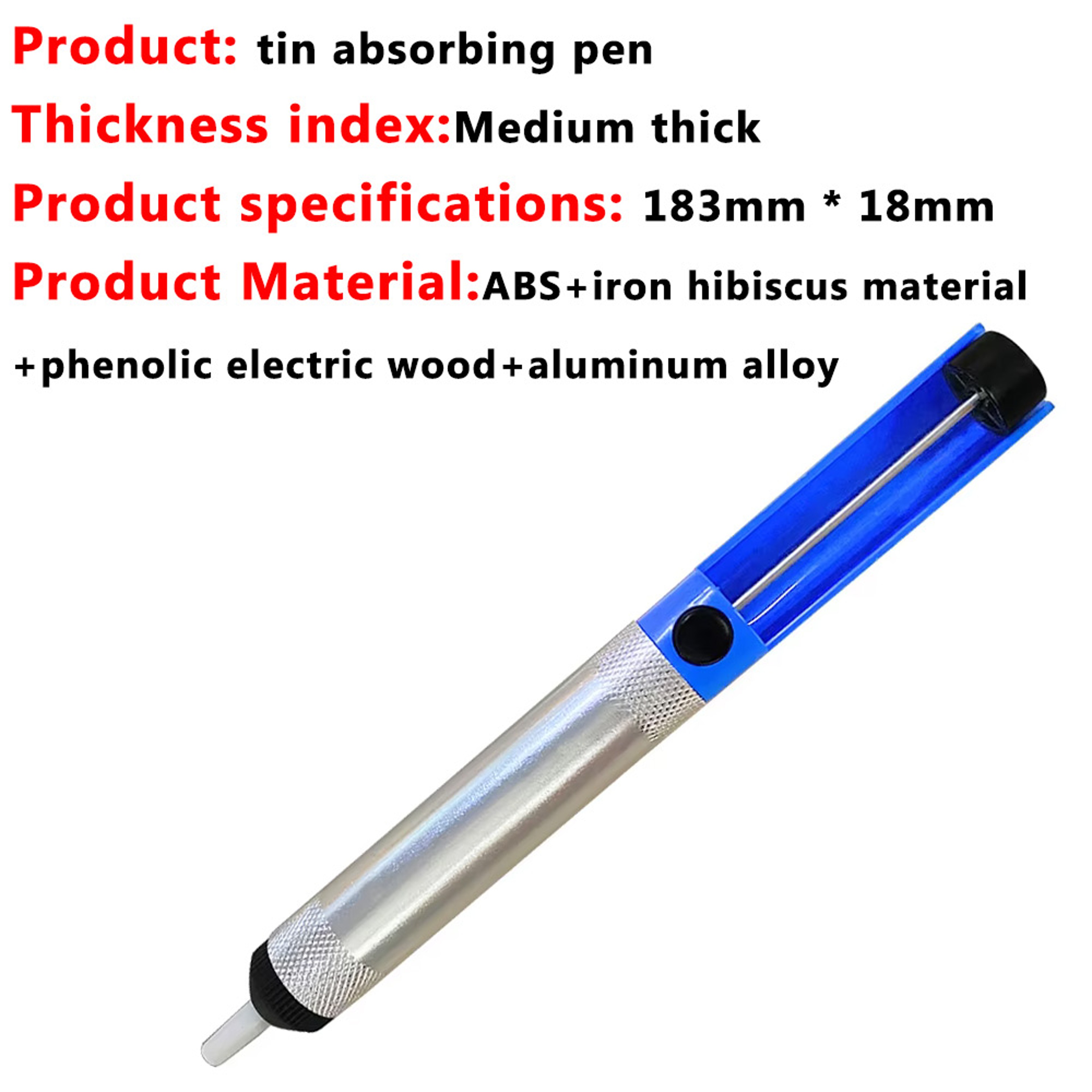 Aluminum Desoldering Pump Tool Efficient Tin Removal Soldering Sucker for Electronics Repair – view 5