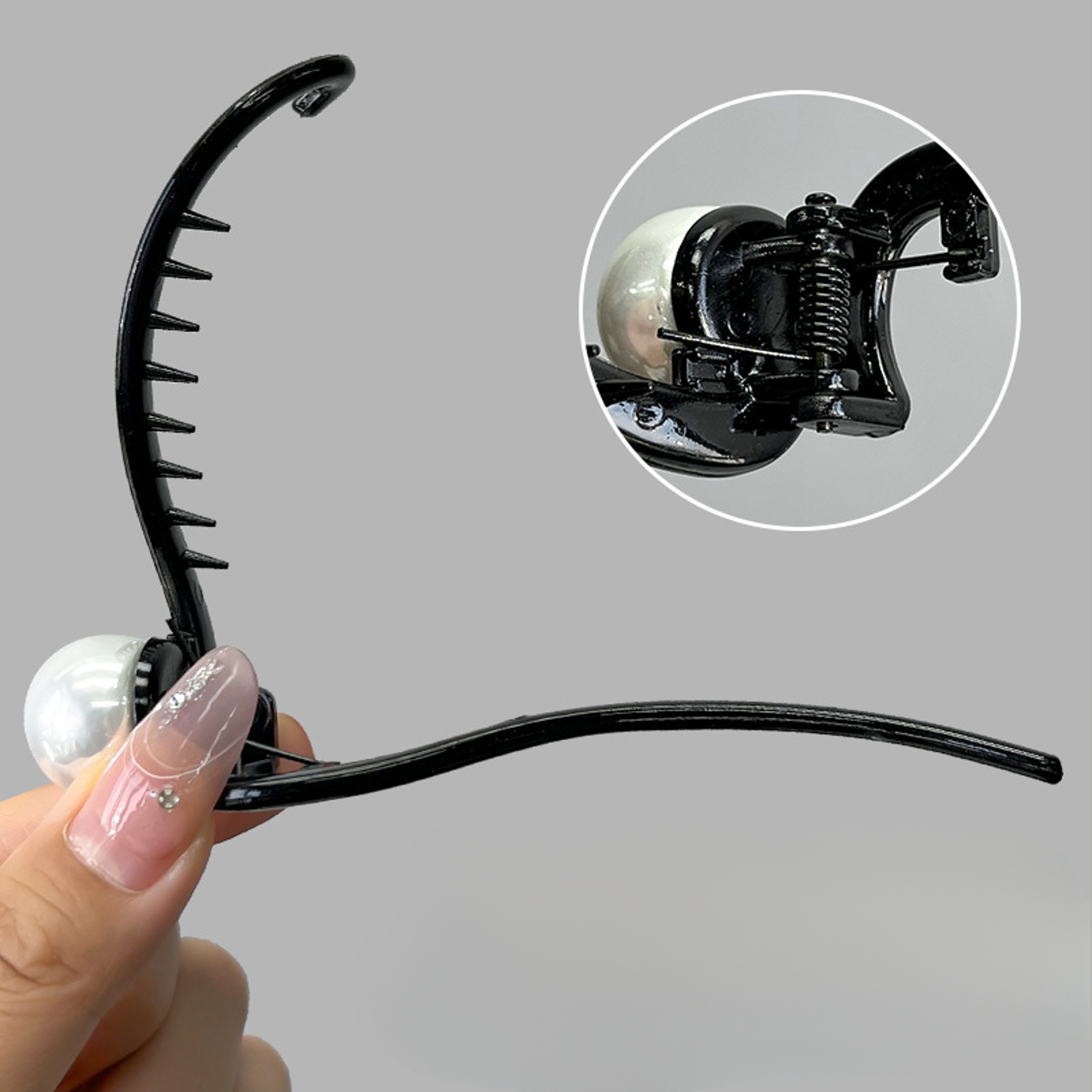 Retro S-Shape Twist Hair Clip Multi-Color Ponytail Claw Accessory – view 5