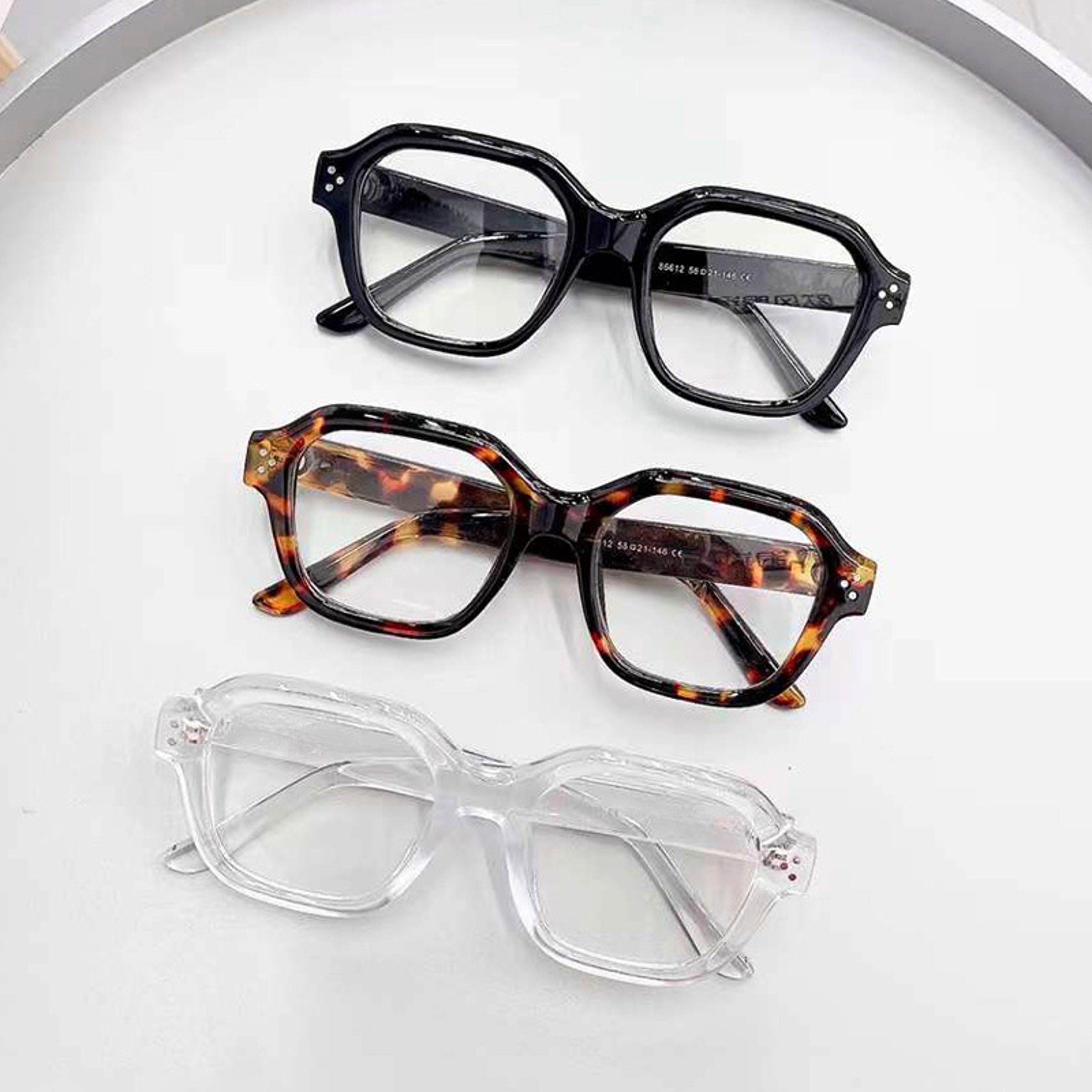 Retro Blue Light Blocking Glasses Oversized Computer Eyewear for Men and Women – view 3