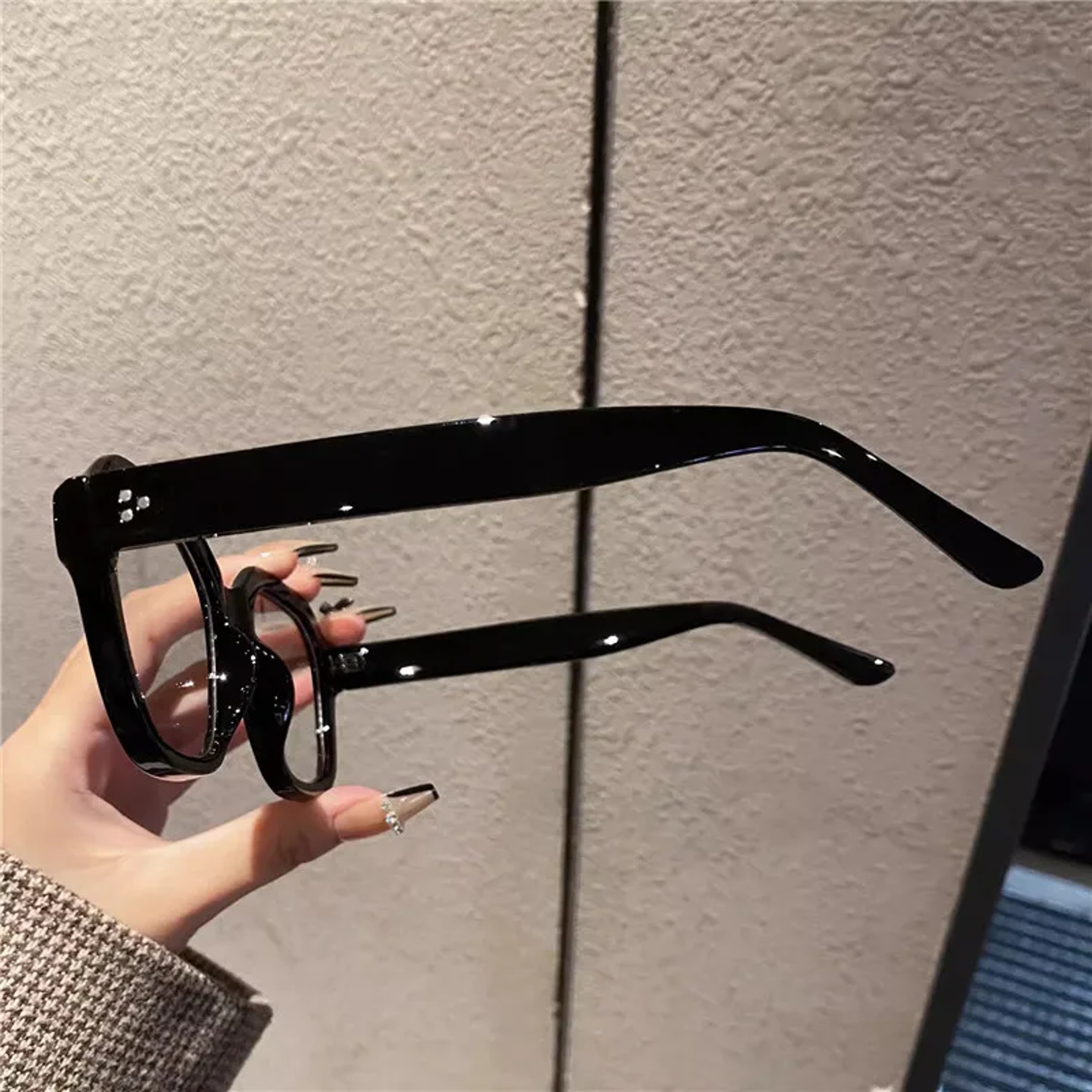 Retro Blue Light Blocking Glasses Oversized Computer Eyewear for Men and Women – view 5