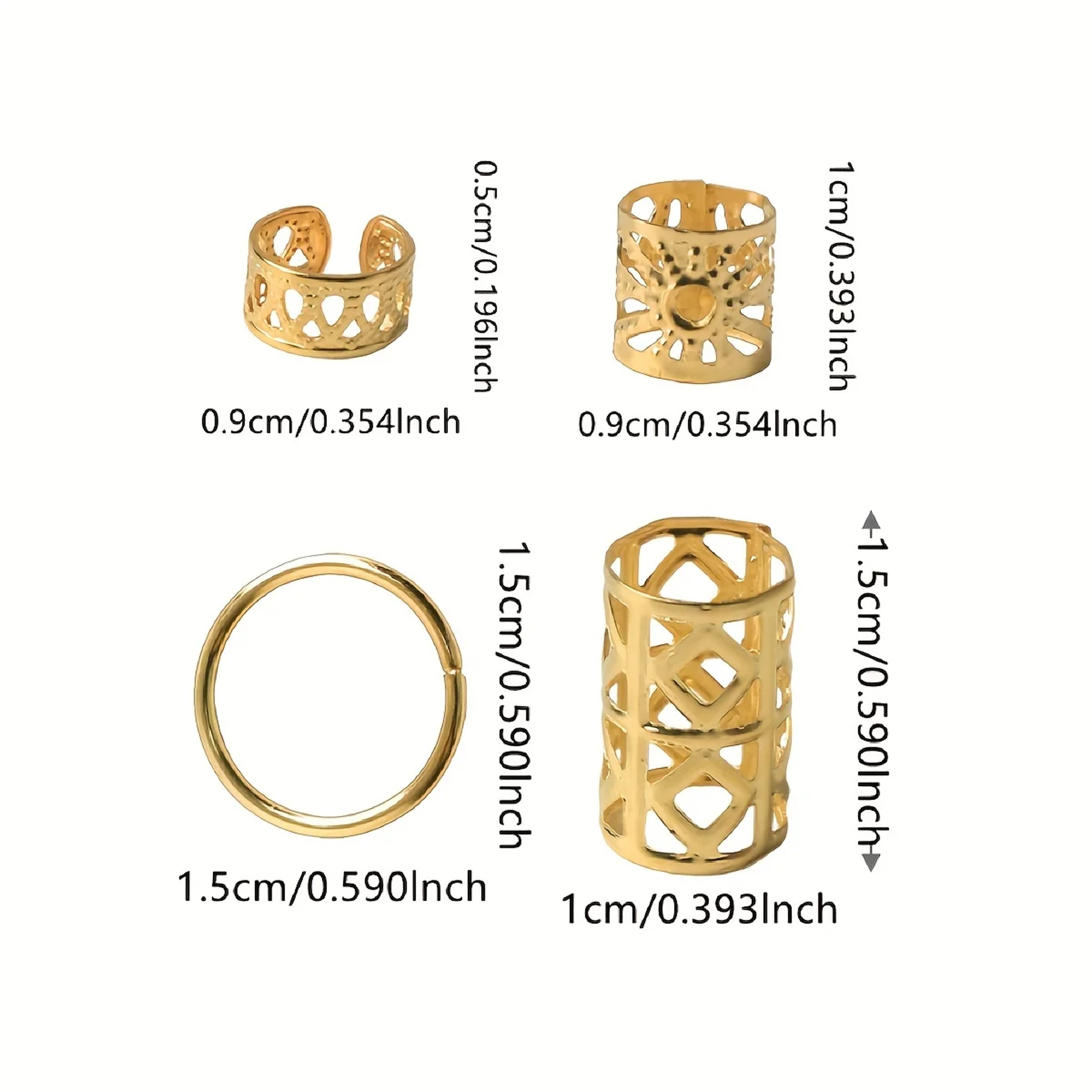 Stylish Alloy Dreadlock Beads Premium Hair Beads for Braids DIY Braid Jewelry – view 6
