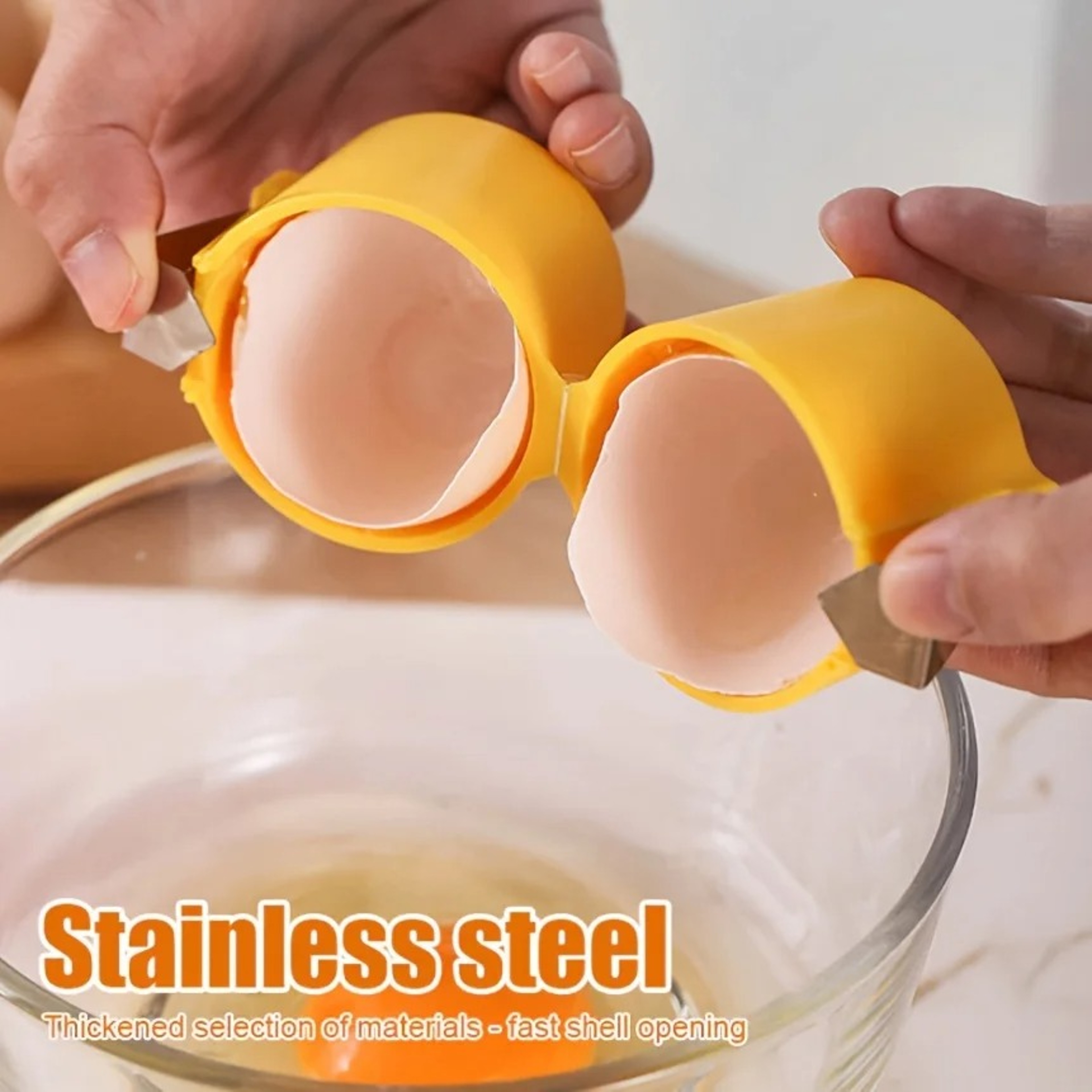 Quick Portable Egg Beater and Sheller Easy Kitchen Egg Opener – view 2