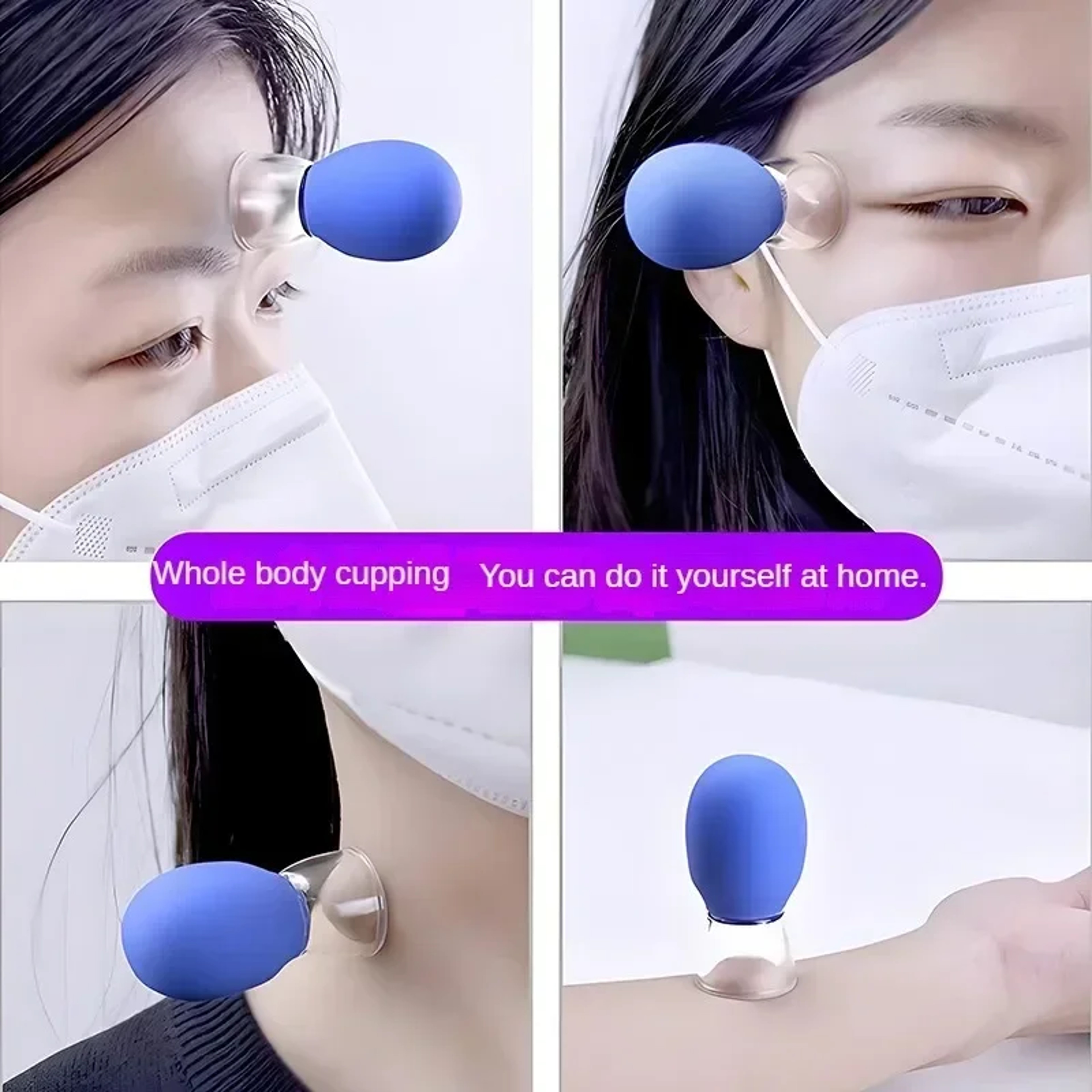 Premium Silicone Cupping Massage Set For Body Face Eye Care 3