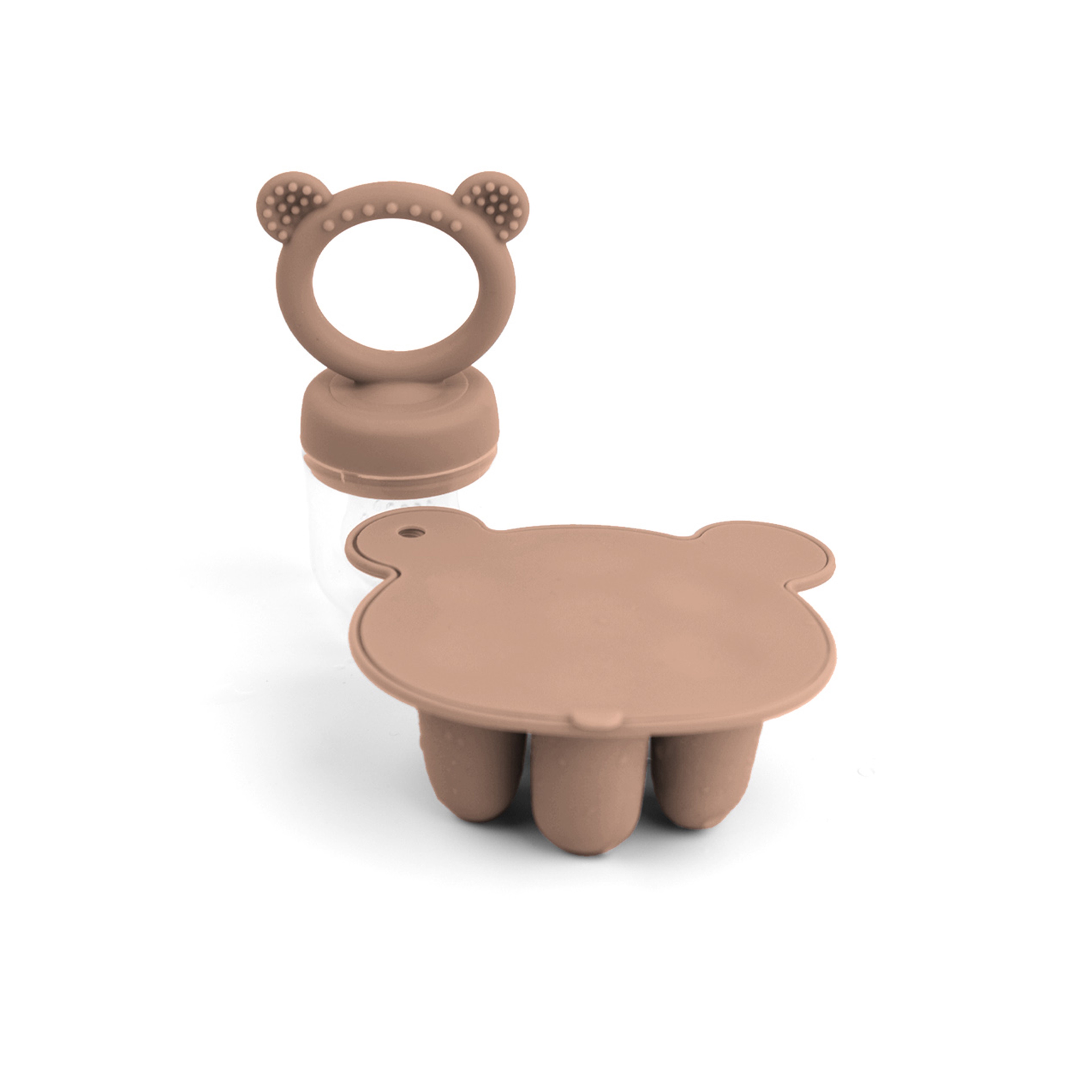 Latest Animal Design Bear Set Fruit Feeder Breast Milk Freezer Tray Food Soup Silicone Freezer Tray 1
