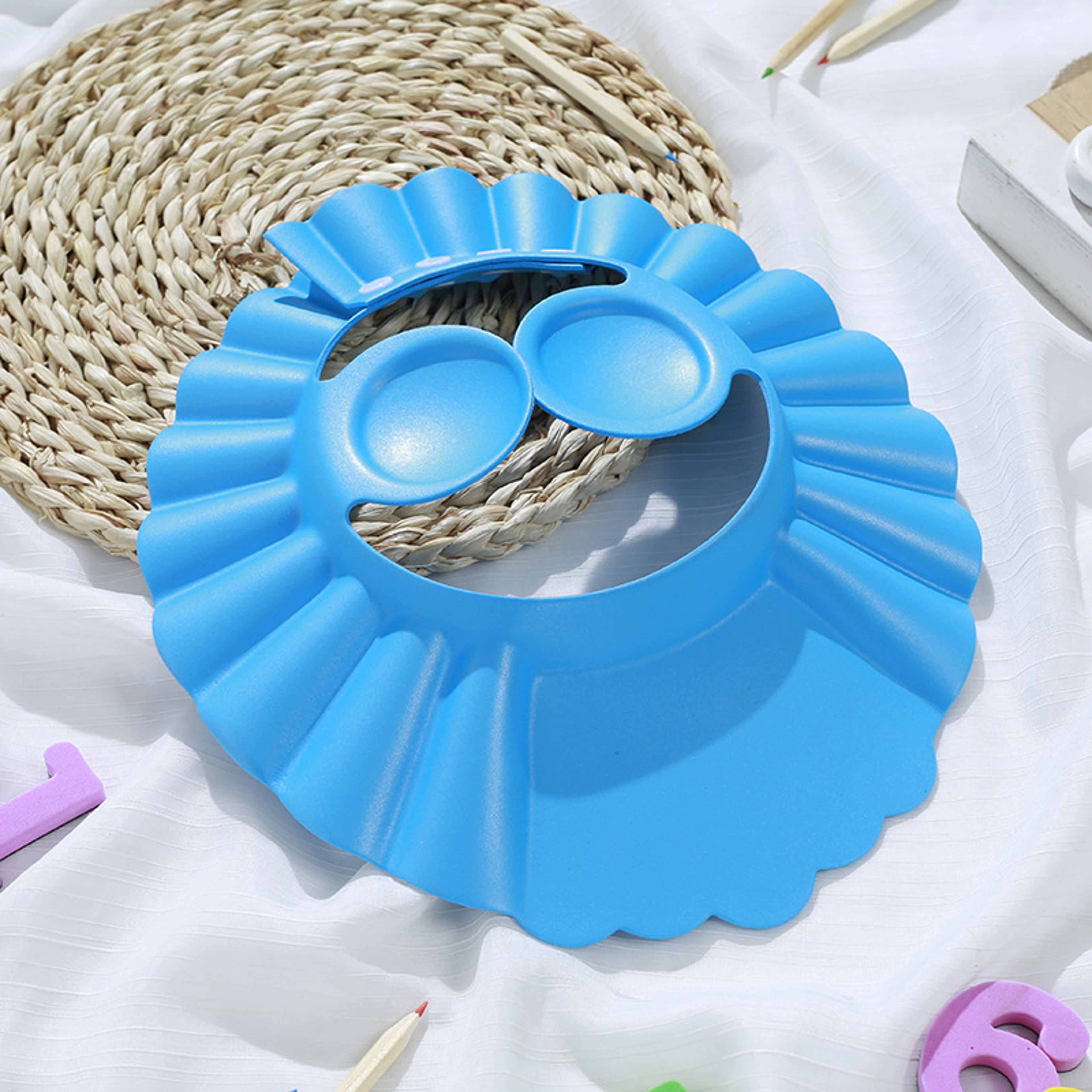 Adjustable Hair Wash Hat For Kids Baby Shower Soft Cap Bathing Shower Protect Head Cover Ear Protec 7