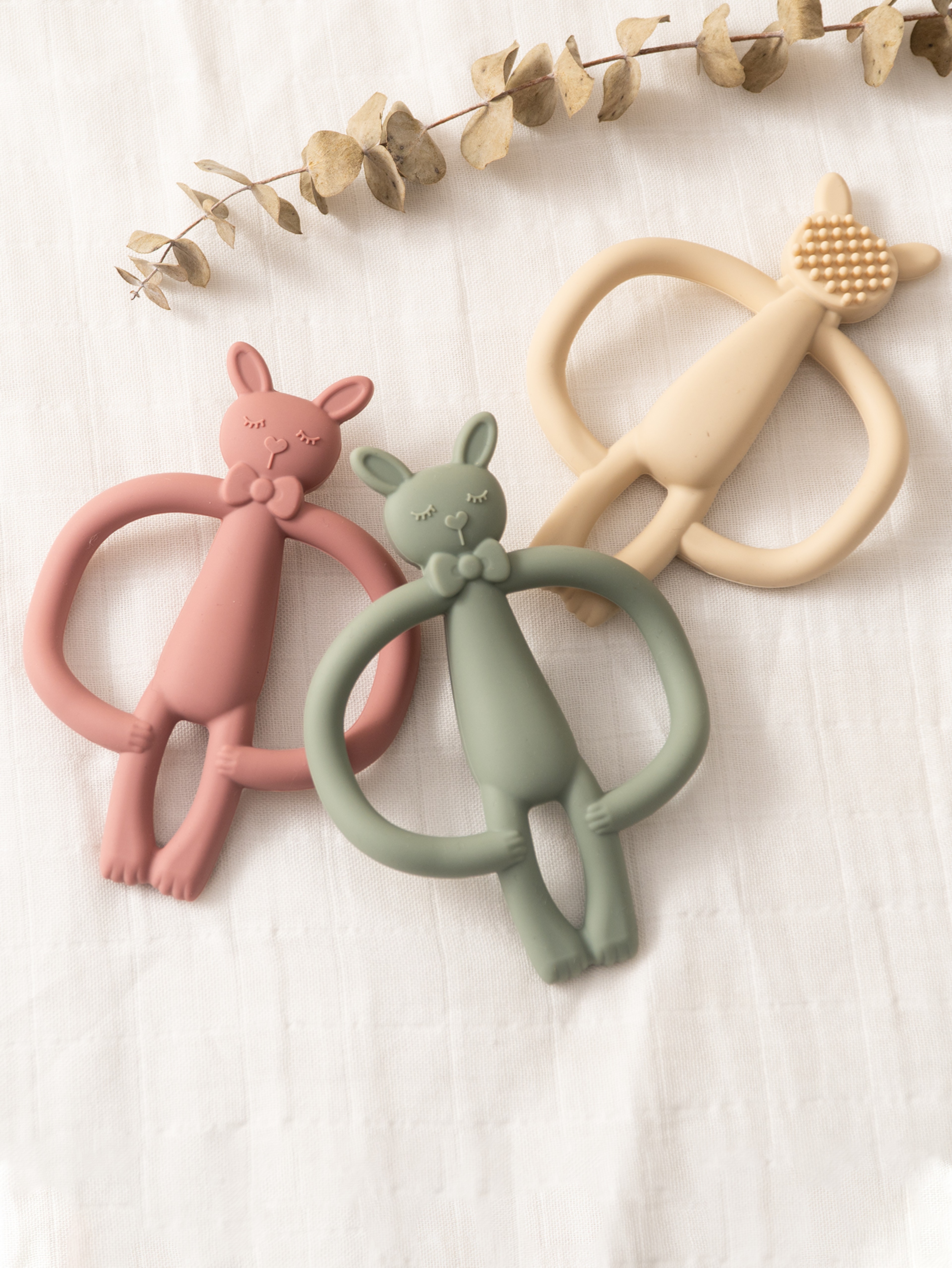 Toys Teething Infant Chewing Toy, Color Kids Silicone Teether, Gifts Newborn Cartoon Rabbit Teether – view 3