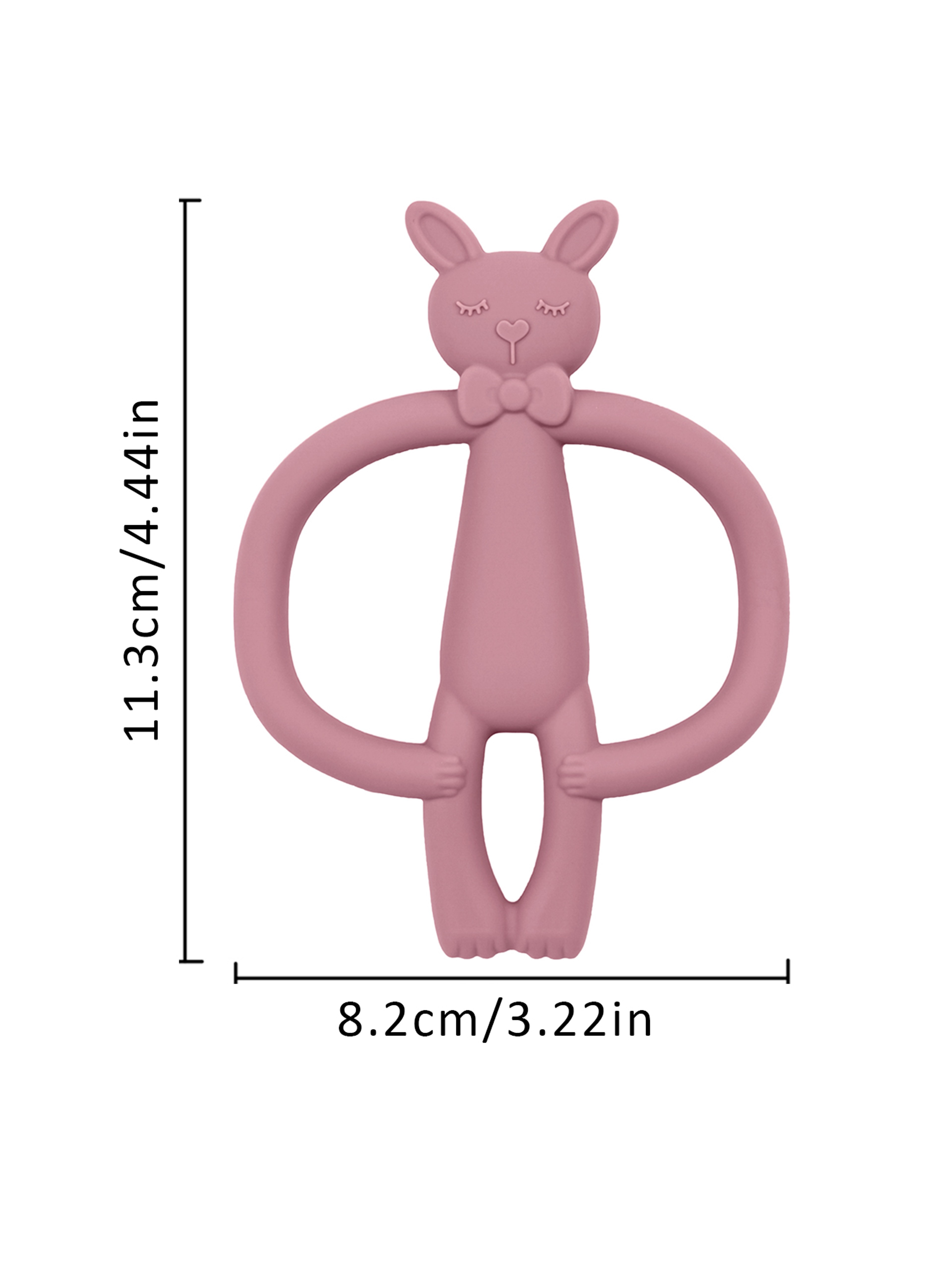 Toys Teething Infant Chewing Toy, Color Kids Silicone Teether, Gifts Newborn Cartoon Rabbit Teether – view 4