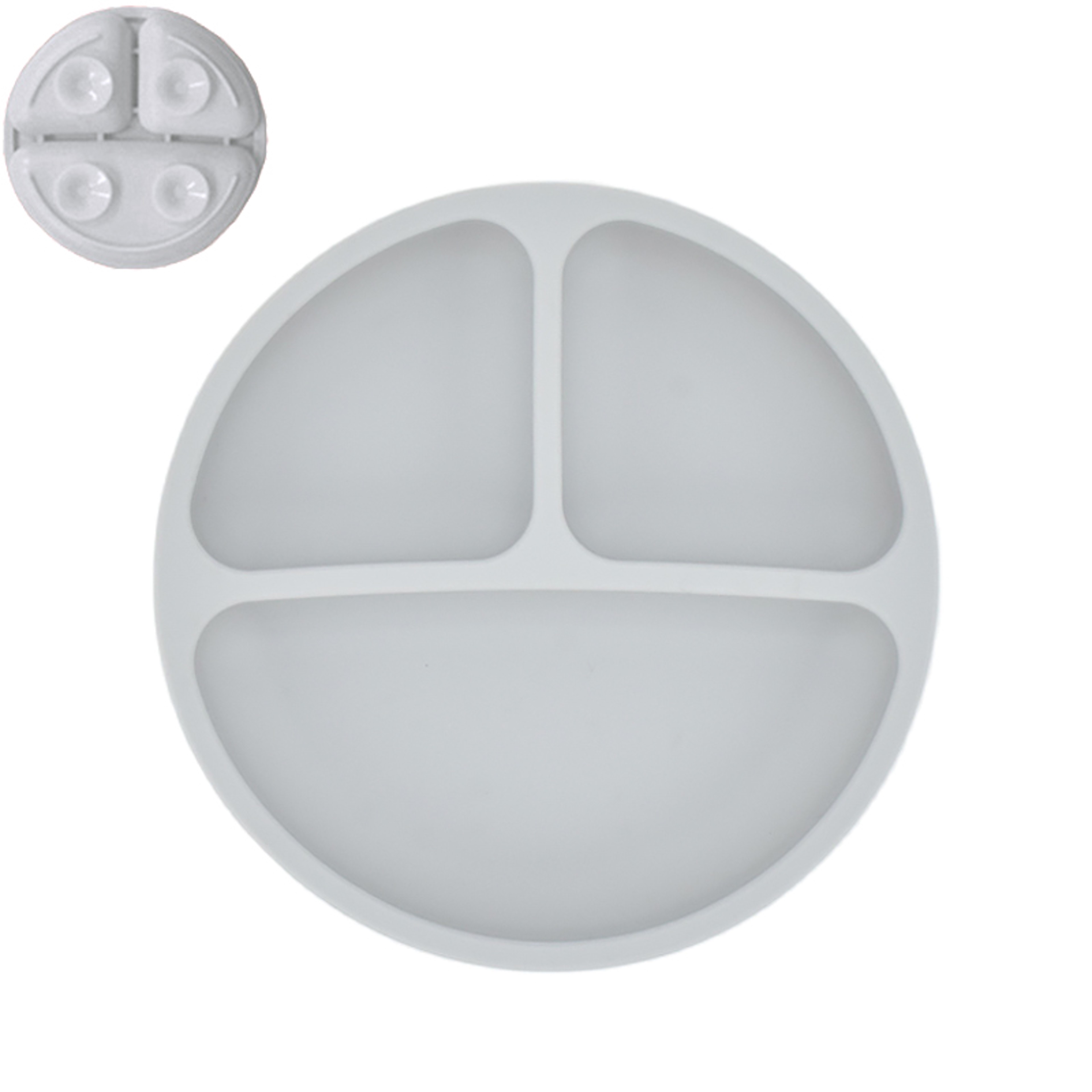 Retro Kids Plate Smile Face Baby Tableware Set Baby Safe Silicone Dining Plate Solid Cute Cartoon C 12