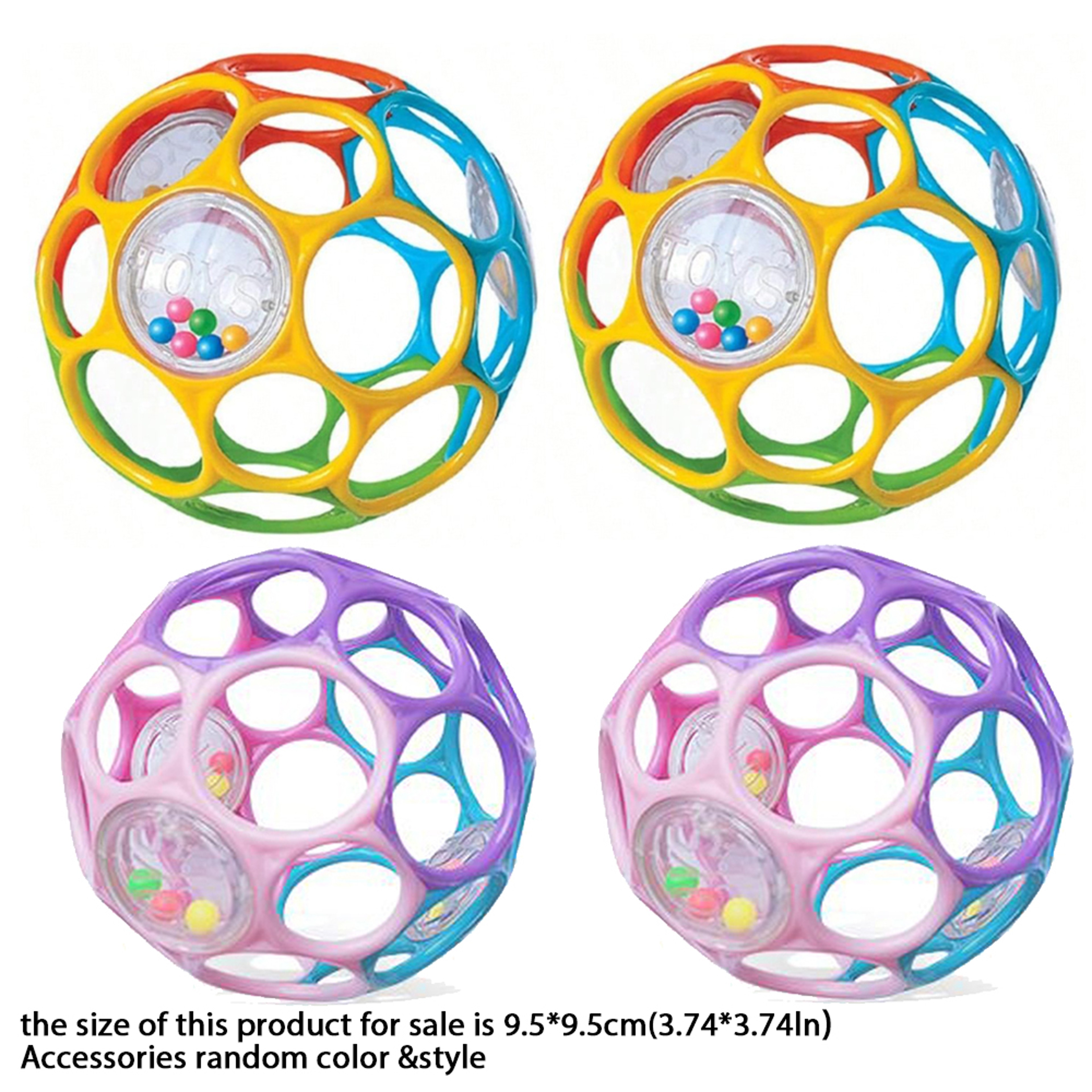 Educational Sensory Toy for Infants, Soft Baby Grasping Ball, Random Color Rattles with Bell Ball Early Education Play – view 14