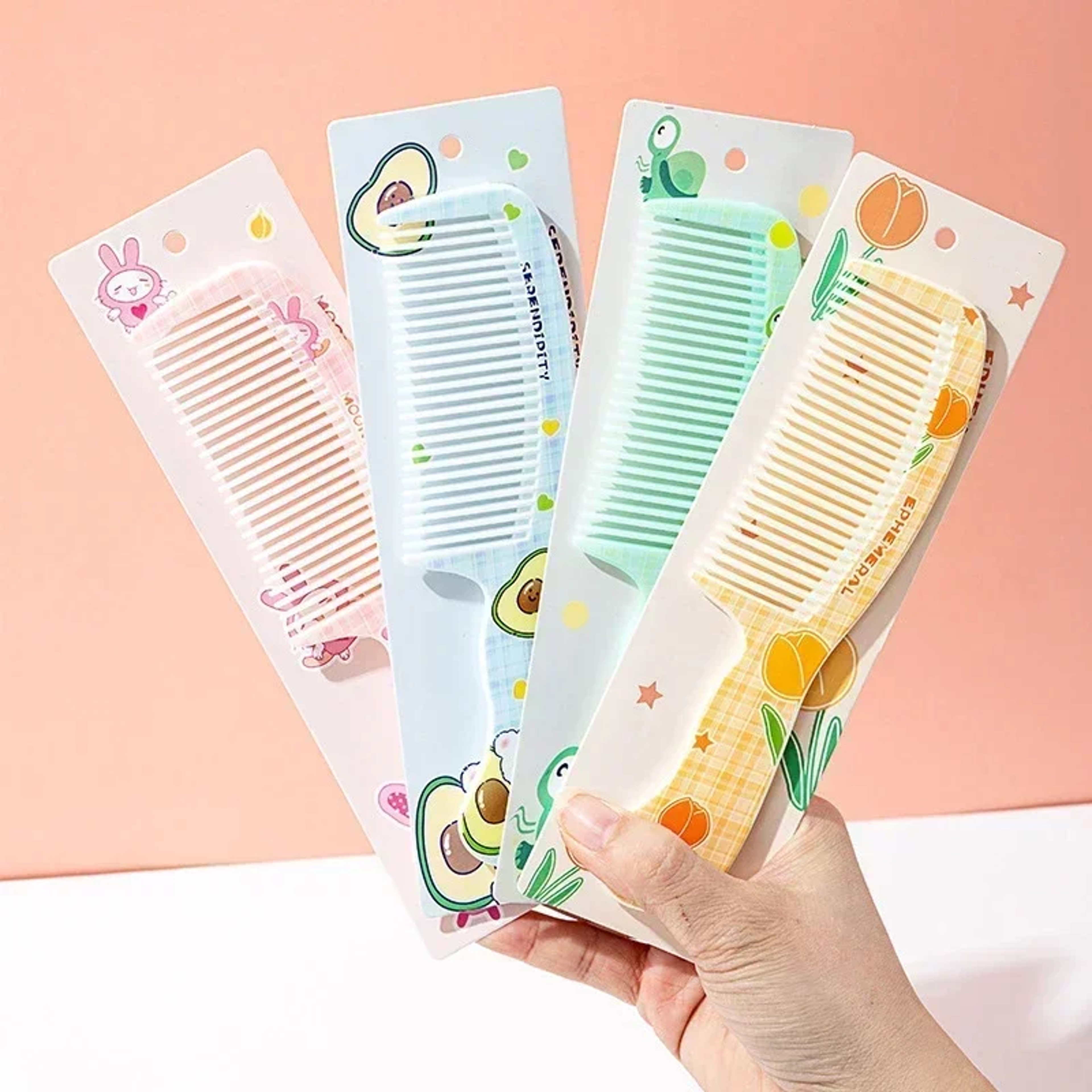 Kids Cute Rabbit Bear Comb New Portable Untangling Hair Brush Children Hairbrush Health Care Tools  0